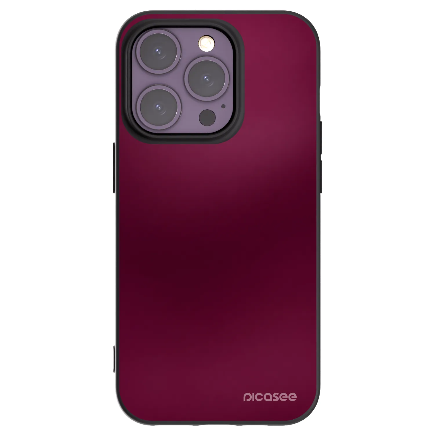 Picasee silikonski črni ovitek za Apple iPhone 14 Pro - Velvet Bordeaux