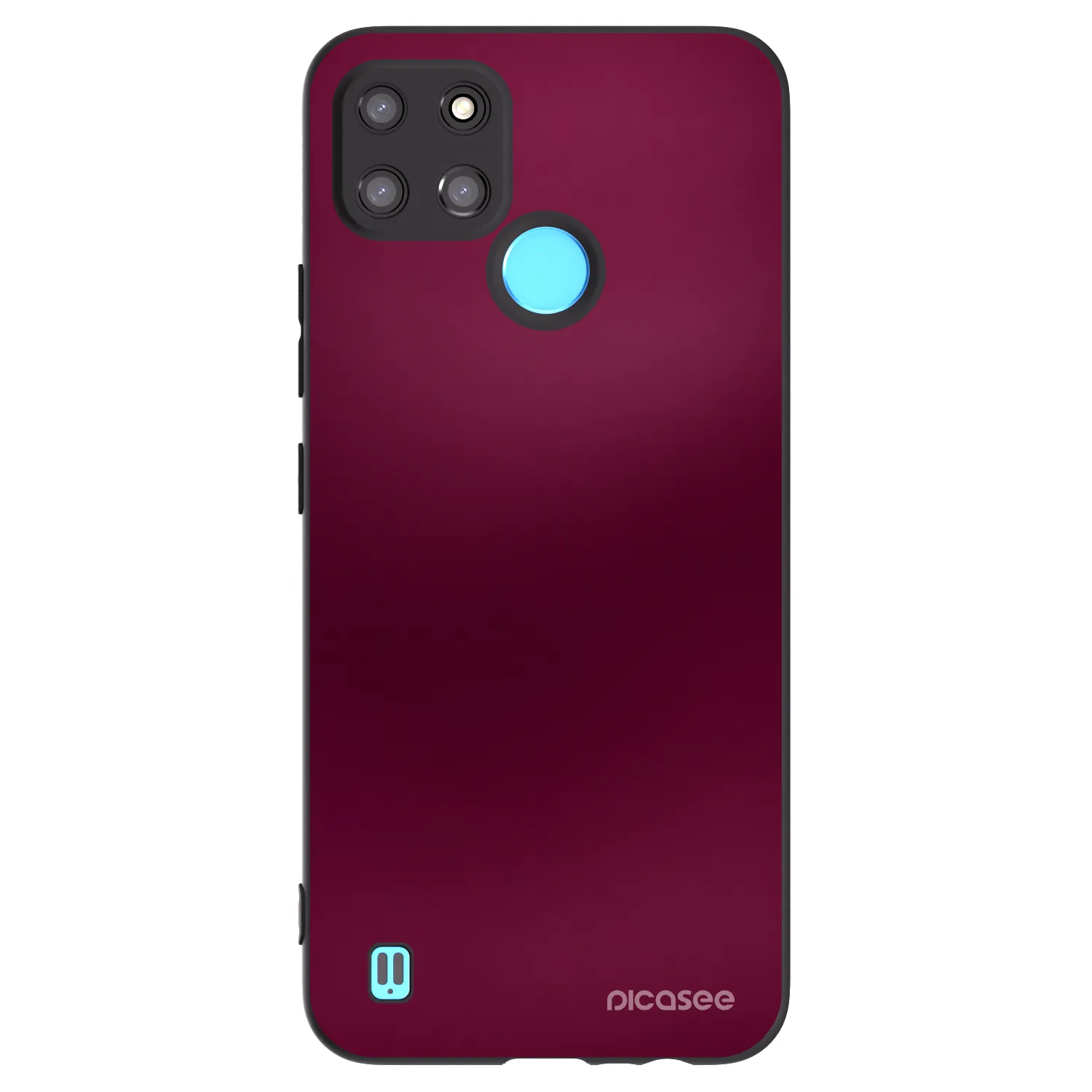 Picasee silikonski črni ovitek za Realme C21Y - Velvet Bordeaux