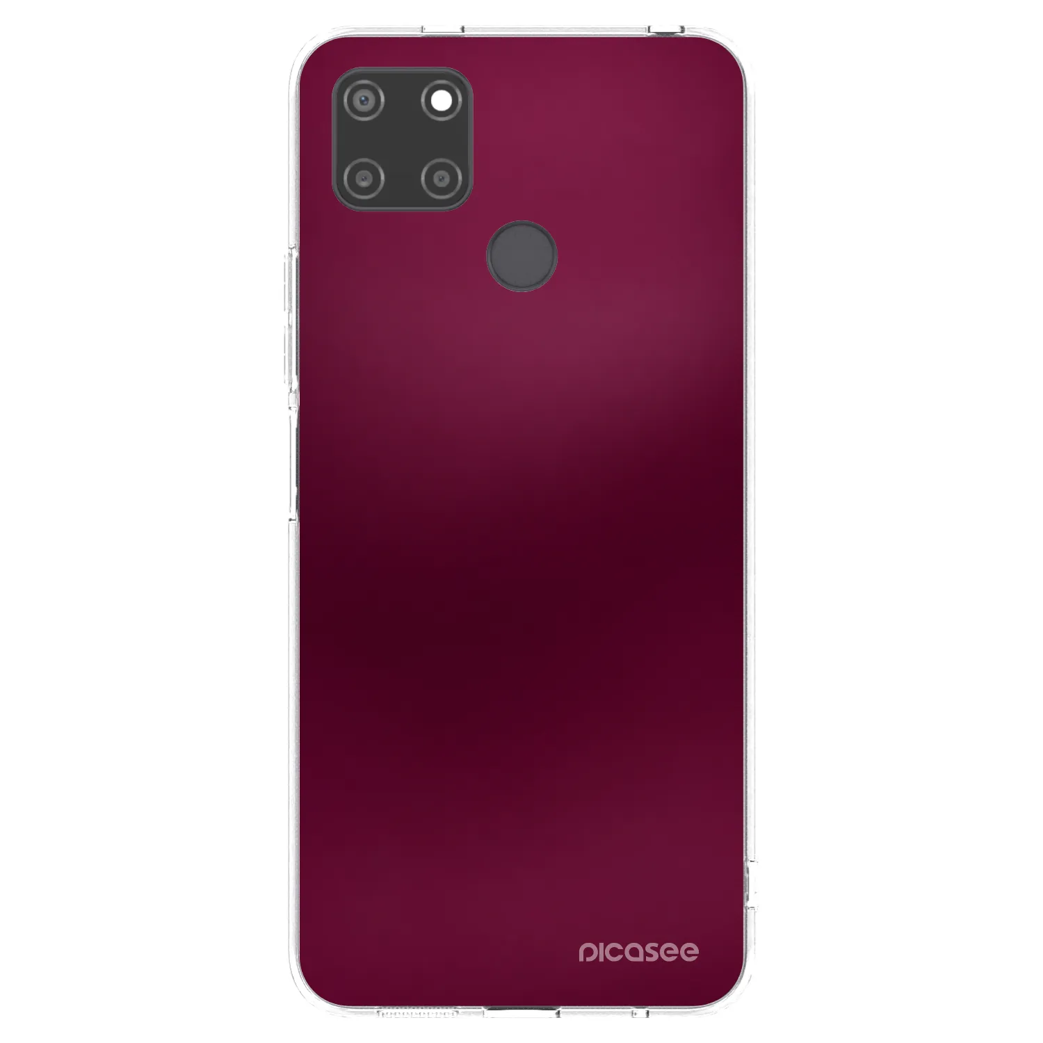 Picasee silikonski prozorni ovitek za Realme C21Y - Velvet Bordeaux
