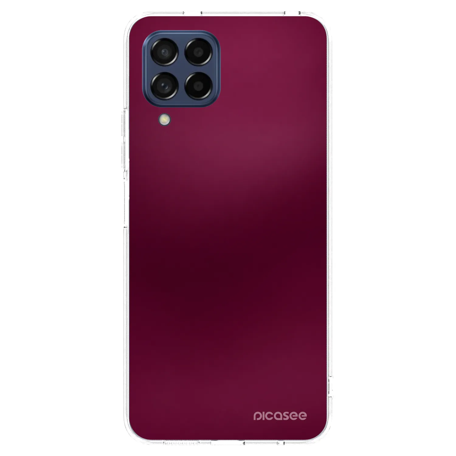 Picasee silikonski prozorni ovitek za Samsung Galaxy M53 5G - Velvet Bordeaux