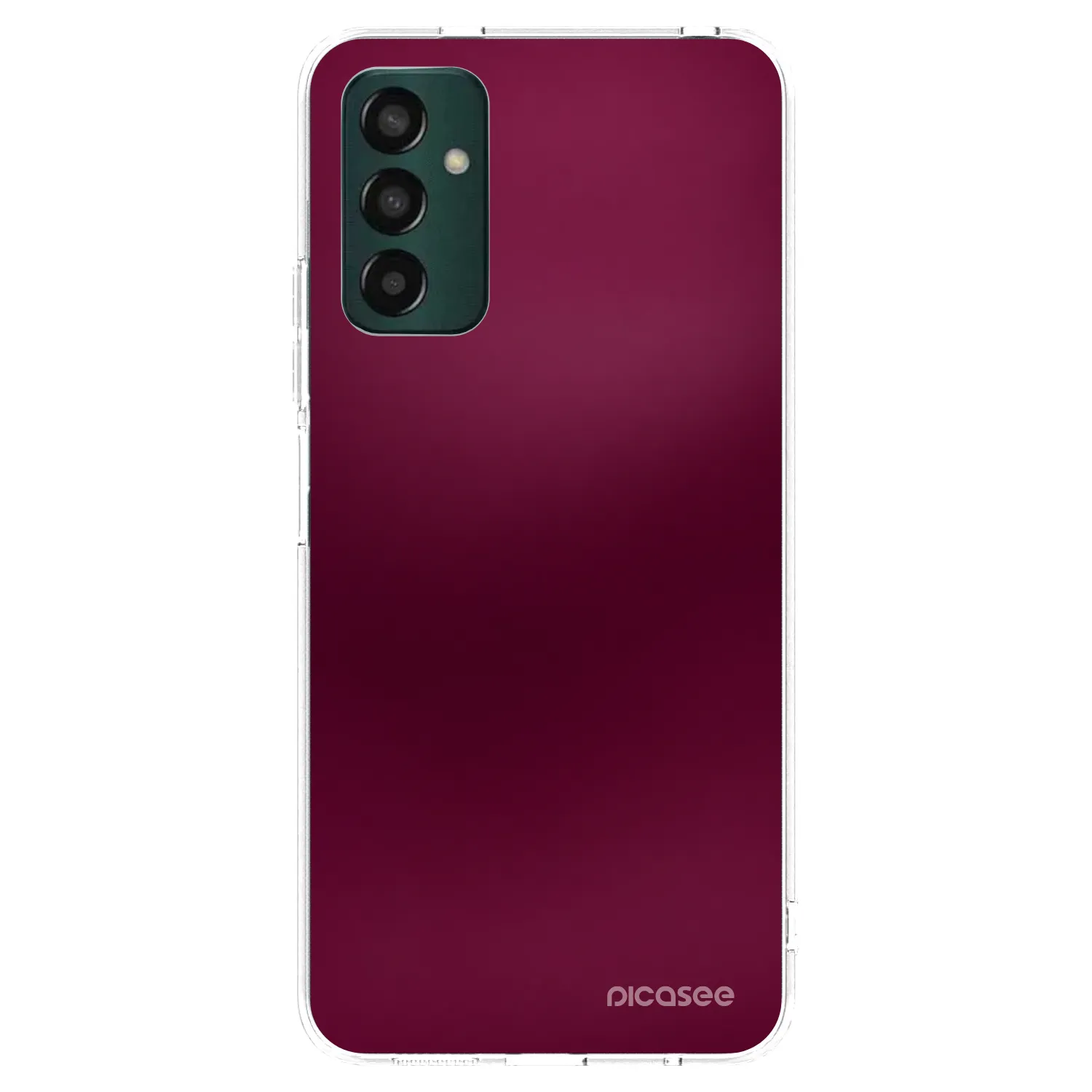 Picasee silikonski prozorni ovitek za Samsung Galaxy M13 M135F - Velvet Bordeaux
