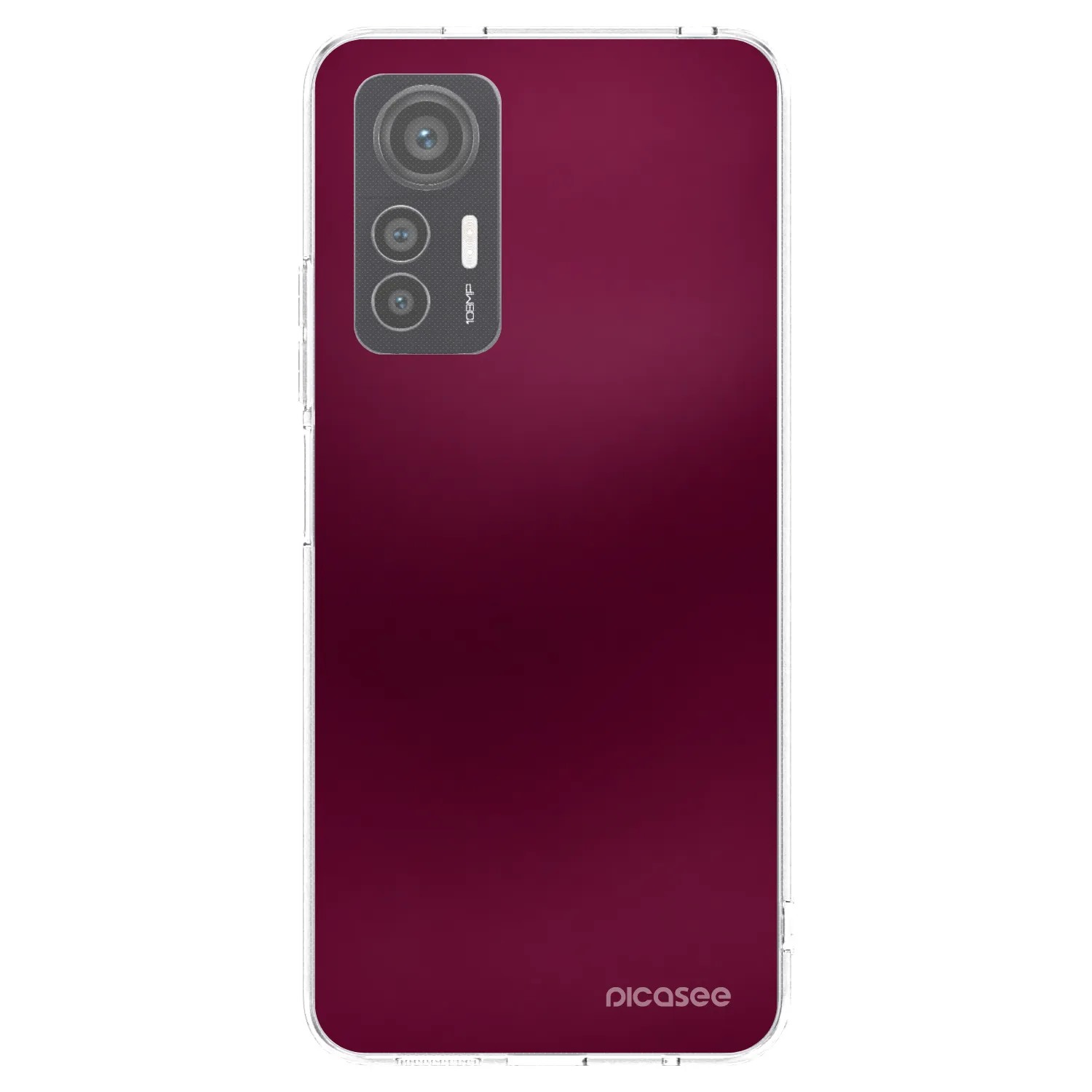 Picasee silikonski prozorni ovitek za Xiaomi 12 Lite - Velvet Bordeaux
