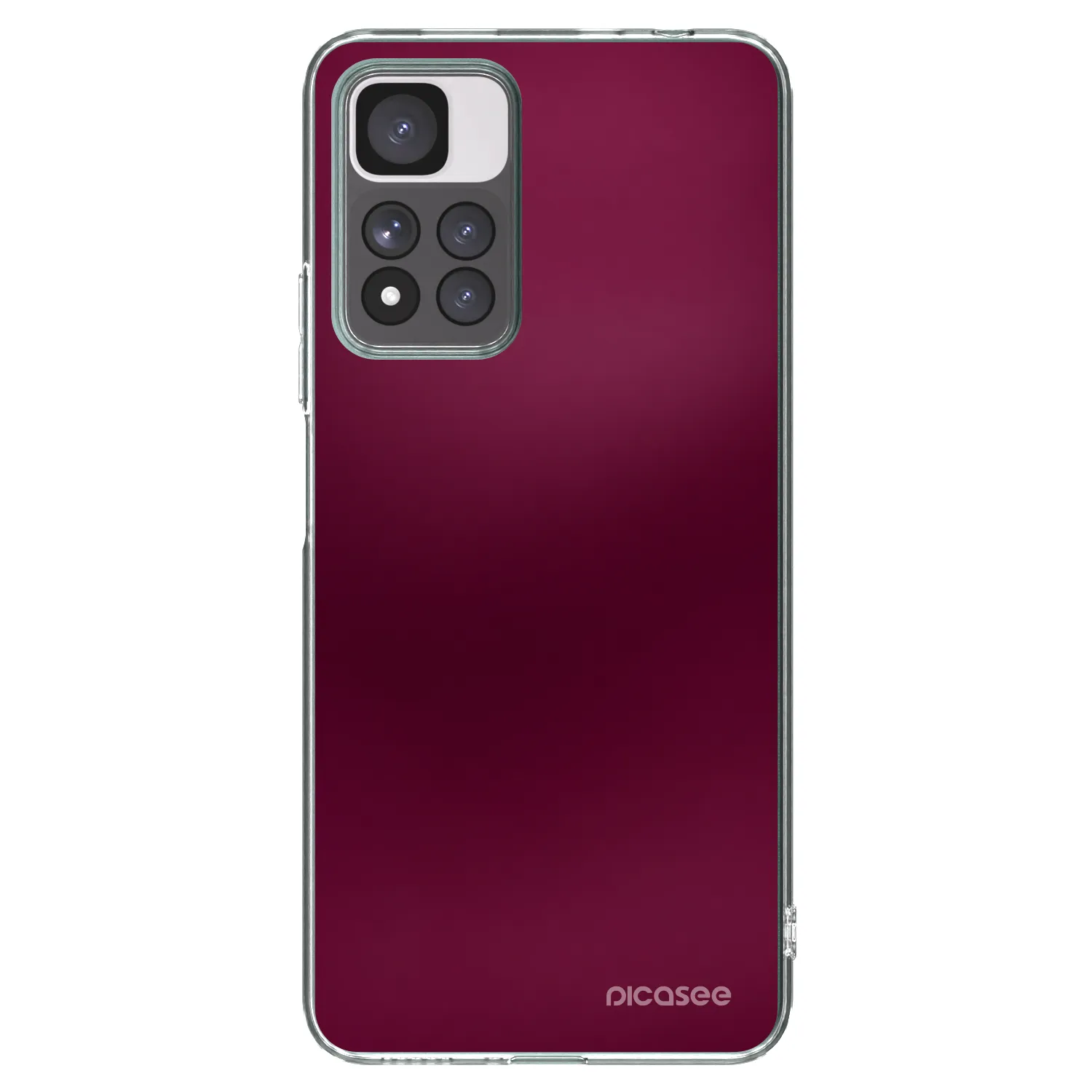 Picasee silikonski prozorni ovitek za Xiaomi Redmi Note 11 Pro+ 5G - Velvet Bordeaux