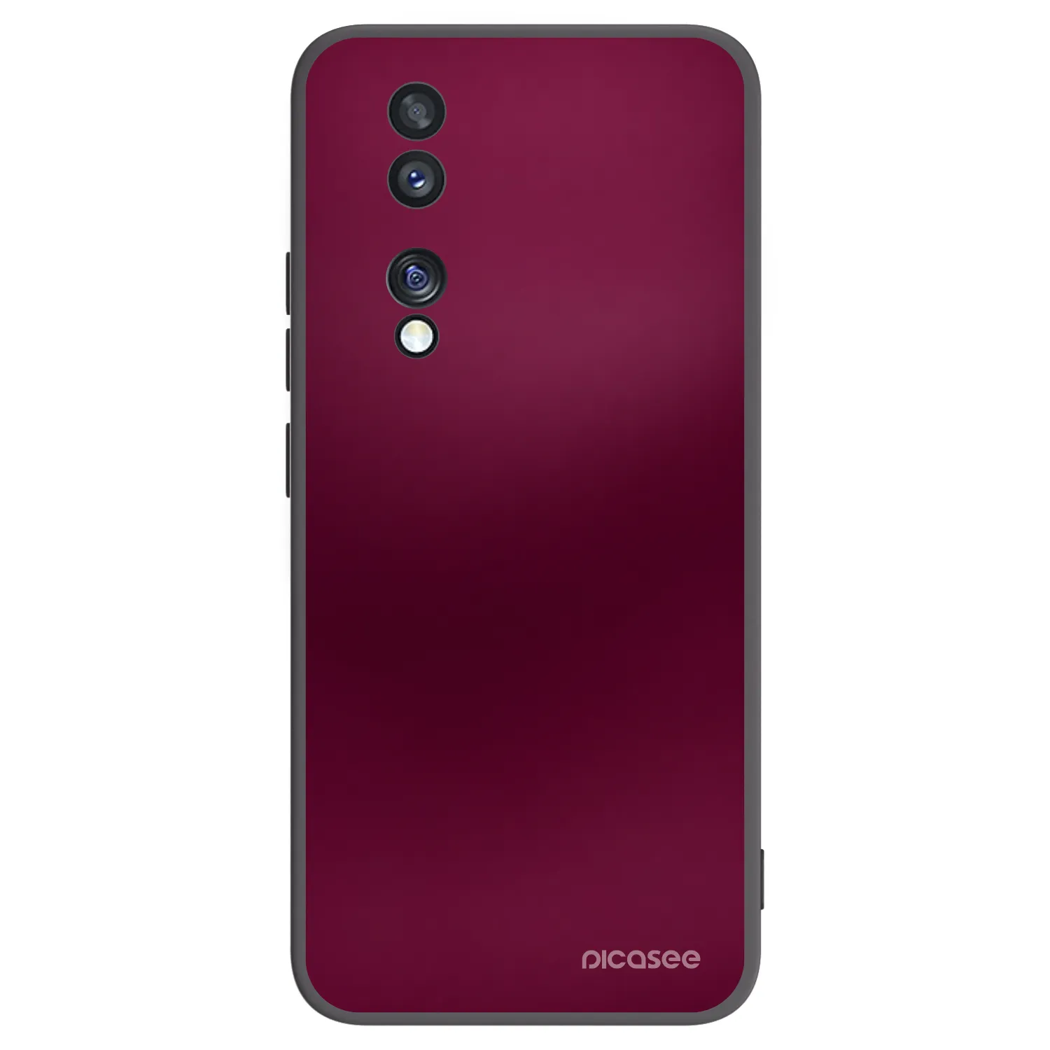 Picasee silikonski črni ovitek za Honor 70 - Velvet Bordeaux
