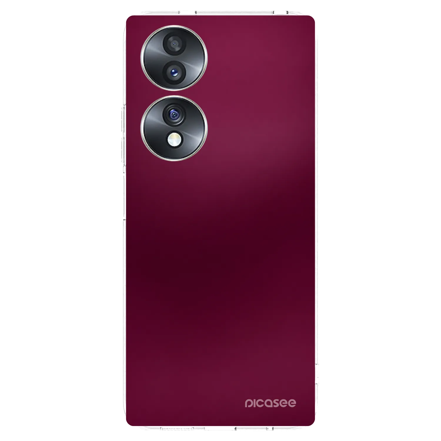 Picasee silikonski prozorni ovitek za Honor 70 - Velvet Bordeaux