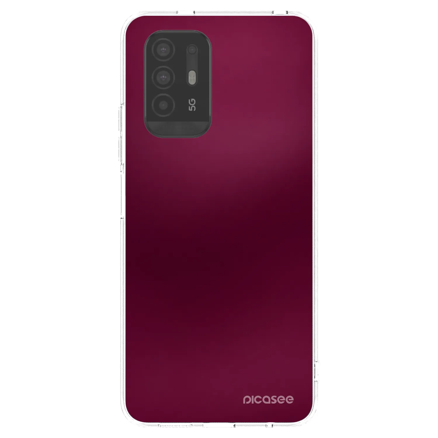 Picasee silikonski prozorni ovitek za OPPO A94 5G - Velvet Bordeaux