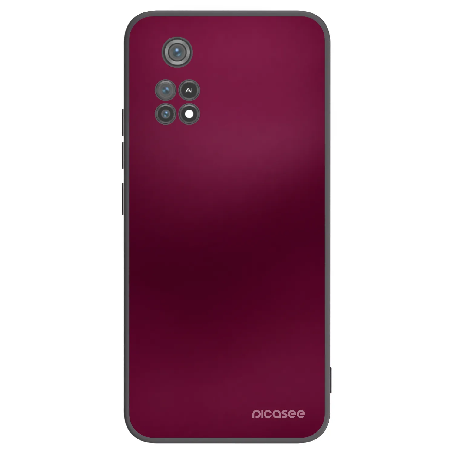 Picasee silikonski črni ovitek za Xiaomi Poco M4 Pro - Velvet Bordeaux