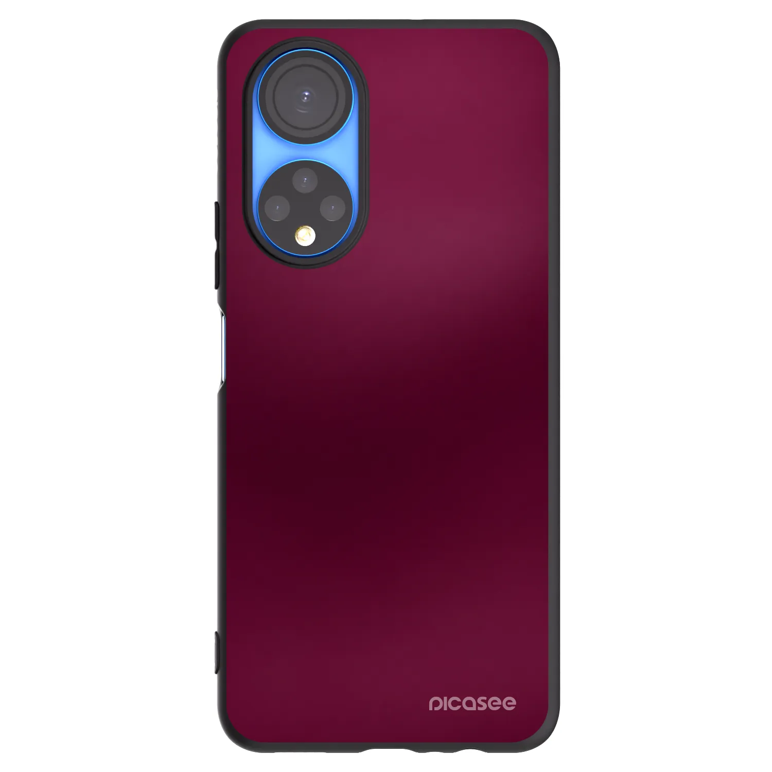 Picasee silikonski črni ovitek za Honor X7 - Velvet Bordeaux