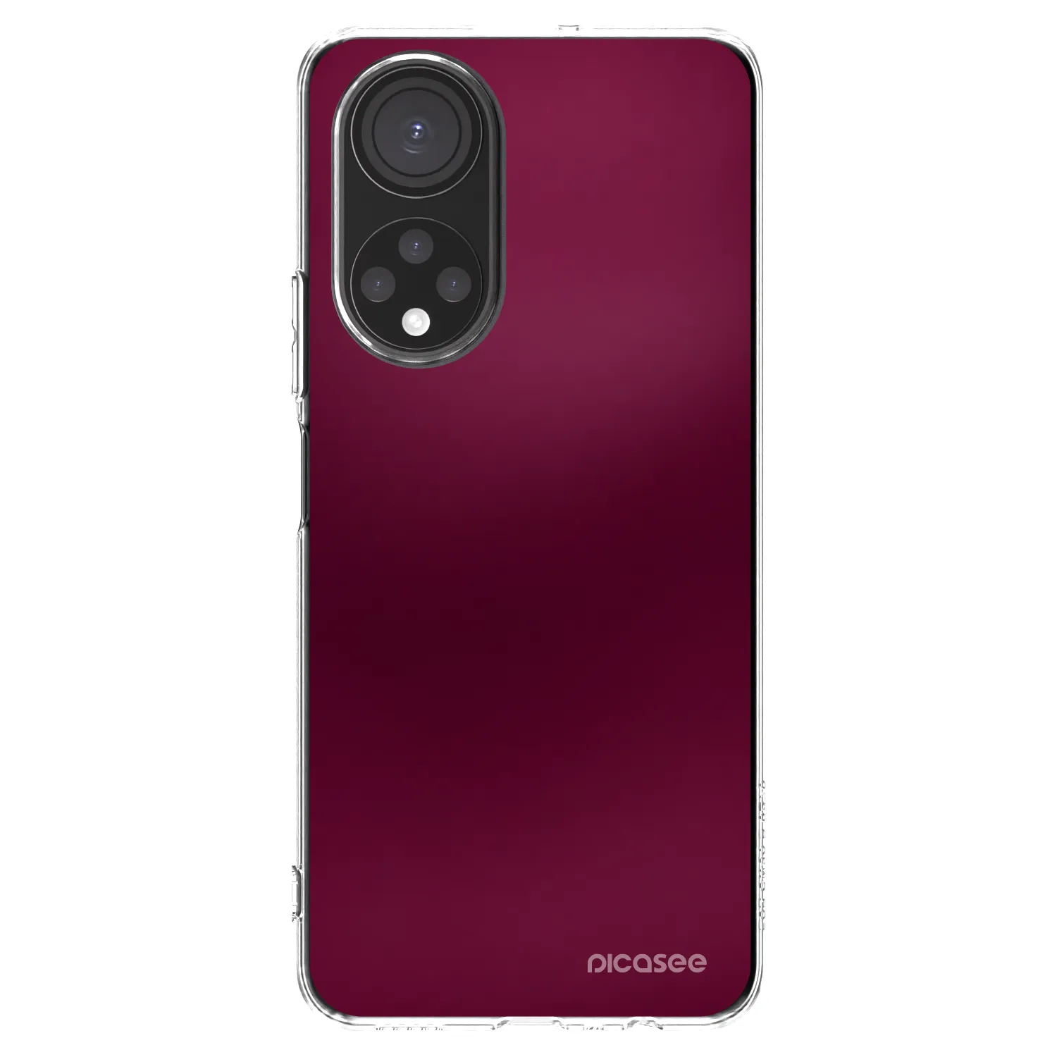 Picasee silikonski prozorni ovitek za Honor X7 - Velvet Bordeaux