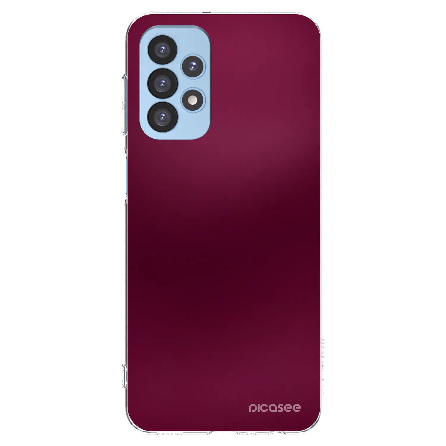 Picasee silikonski prozorni ovitek za Samsung Galaxy A23 A235F 4G - Velvet Bordeaux