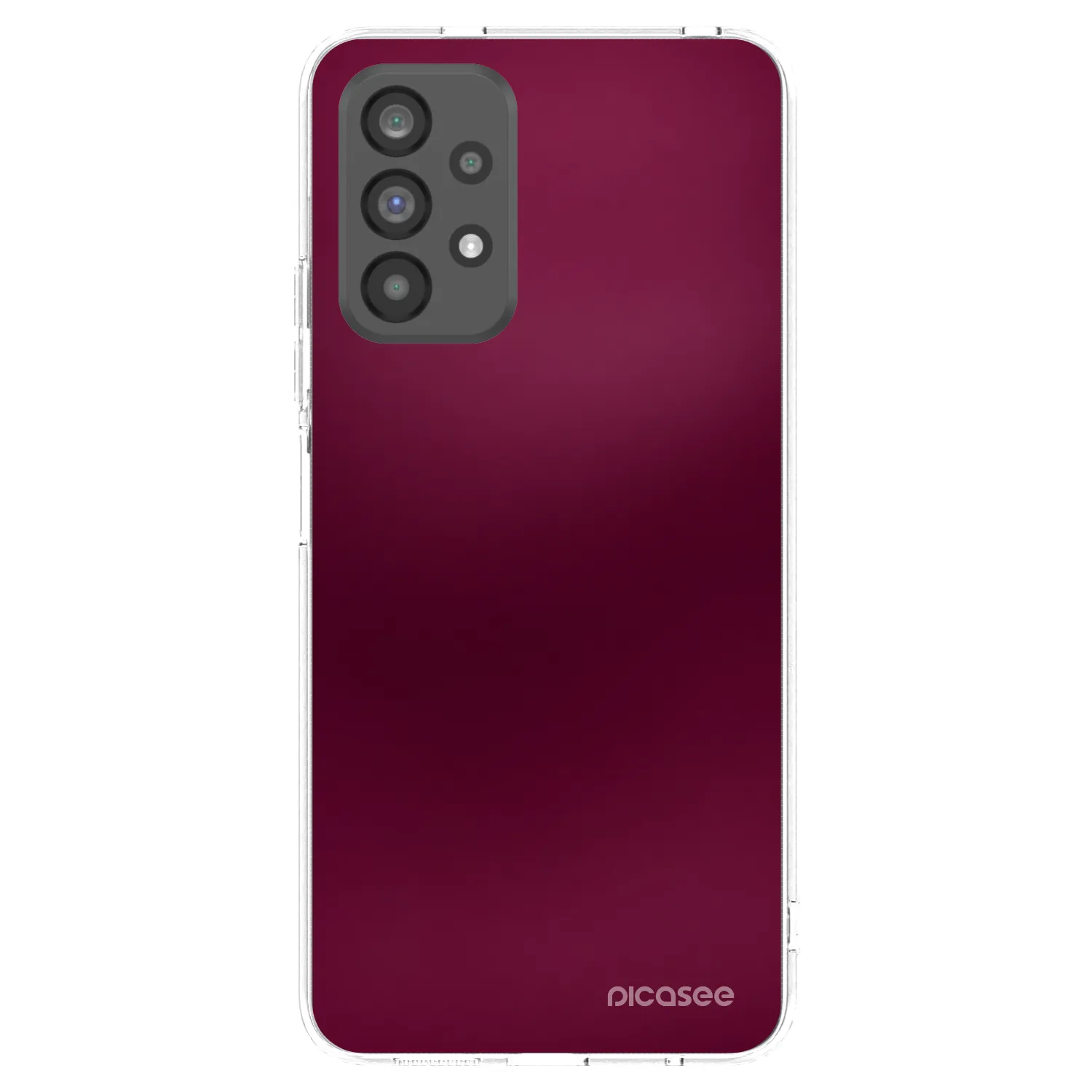 Picasee silikonski prozorni ovitek za Samsung Galaxy A73 5G - Velvet Bordeaux
