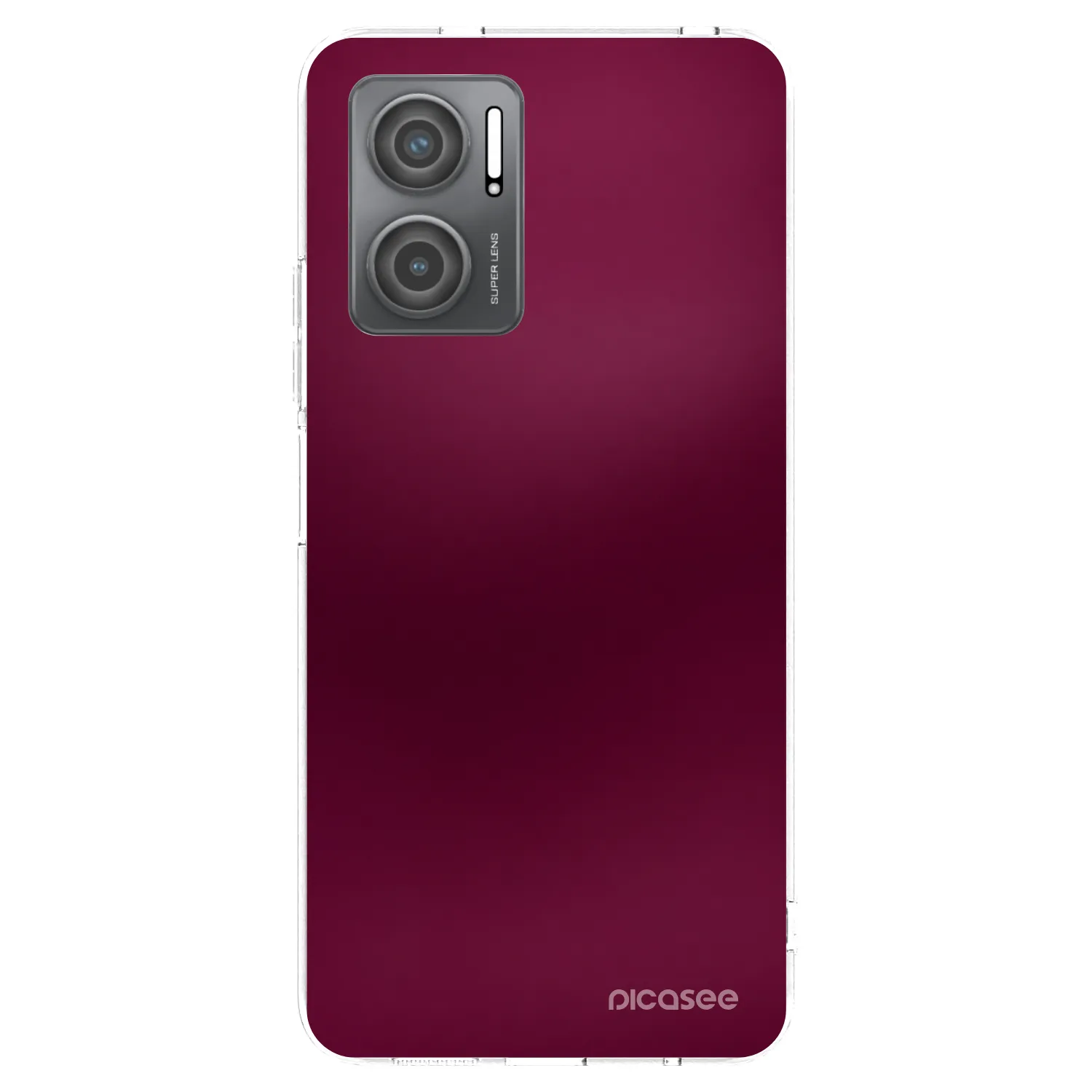 Picasee silikonski prozorni ovitek za Xiaomi Redmi 10 5G - Velvet Bordeaux