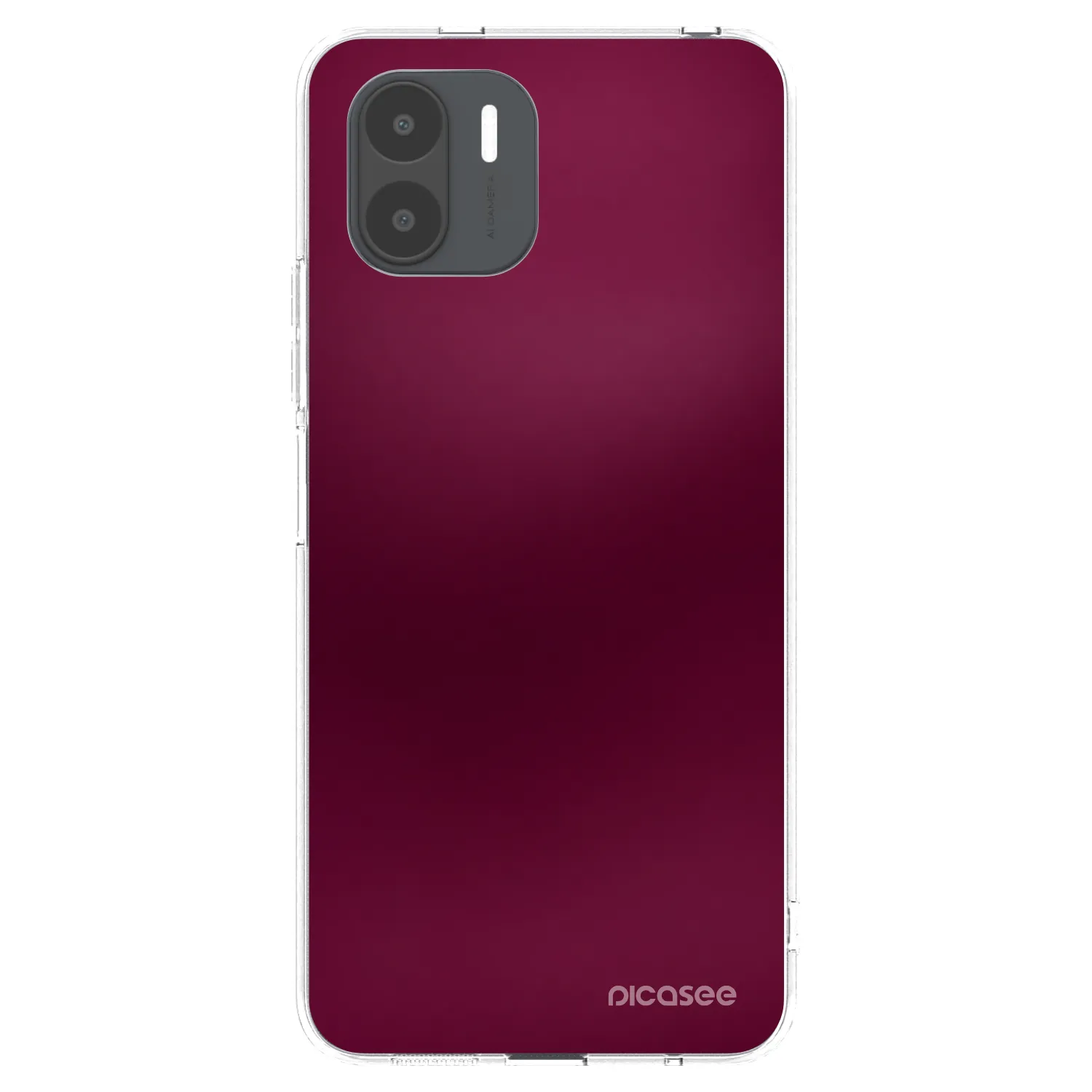 Picasee silikonski prozorni ovitek za Xiaomi Redmi A1 - Velvet Bordeaux