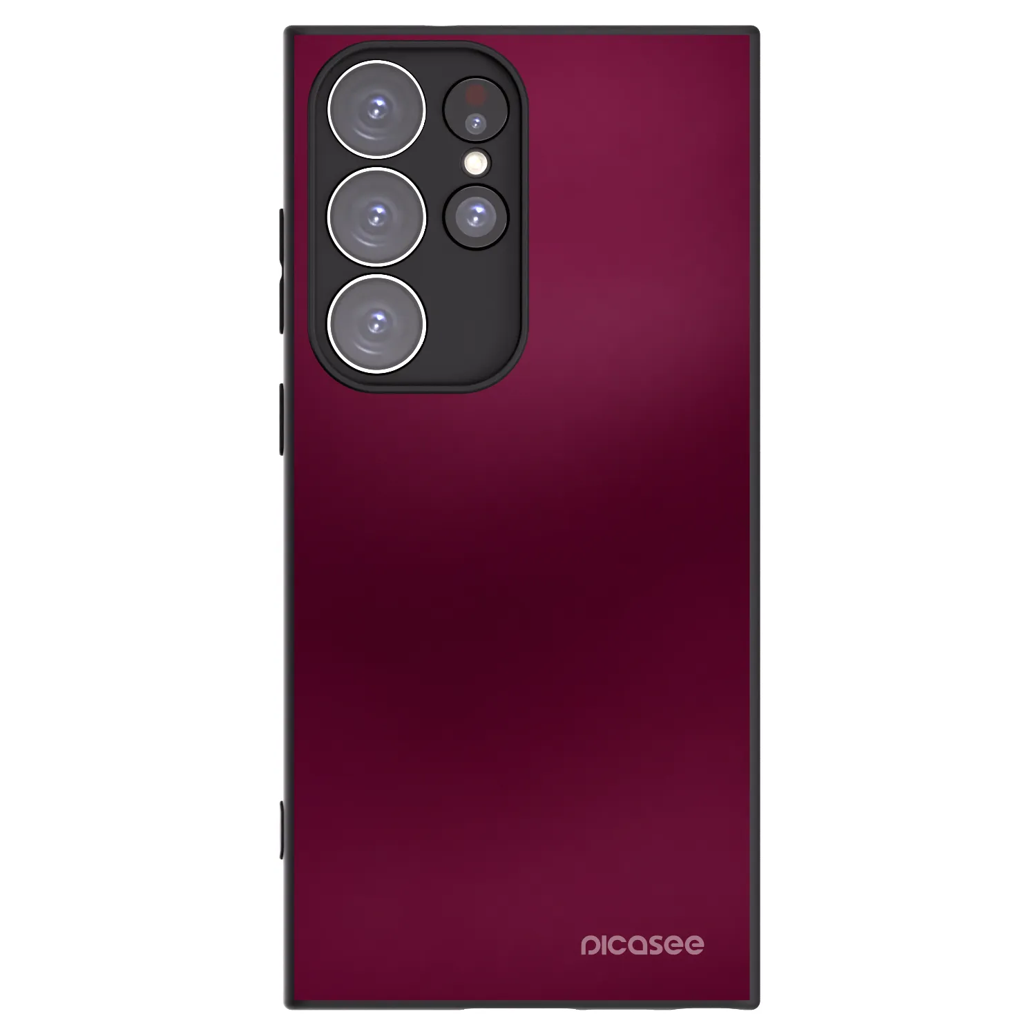 Picasee silikonski črni ovitek za Samsung Galaxy S23 Ultra 5G - Velvet Bordeaux
