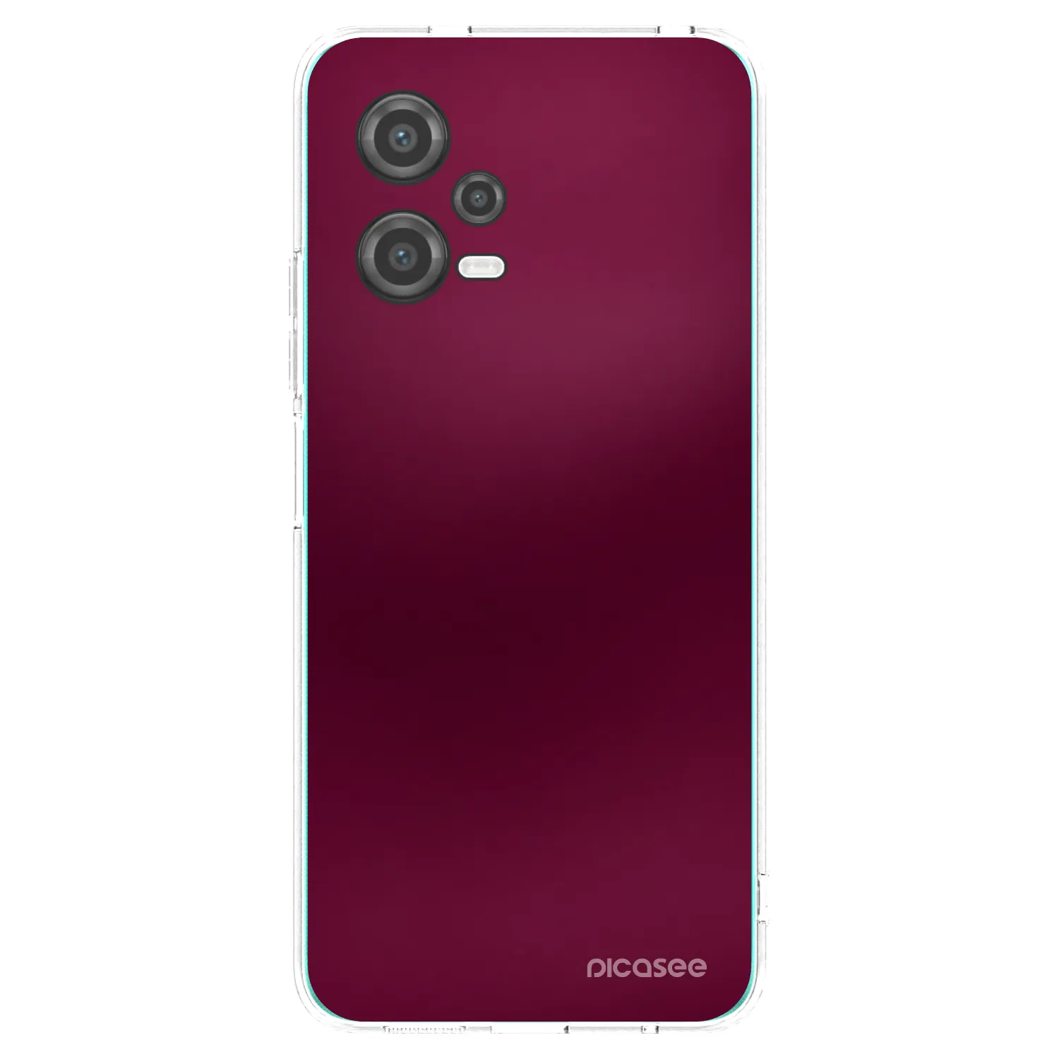 Picasee silikonski prozorni ovitek za Xiaomi Poco X5 - Velvet Bordeaux