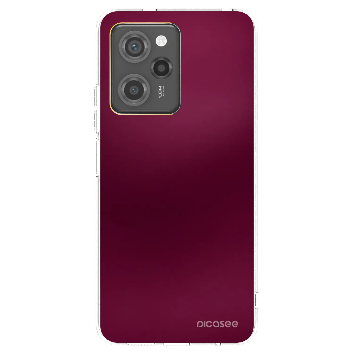 Picasee silikonski črni ovitek za Xiaomi Poco X5 Pro - Velvet Bordeaux