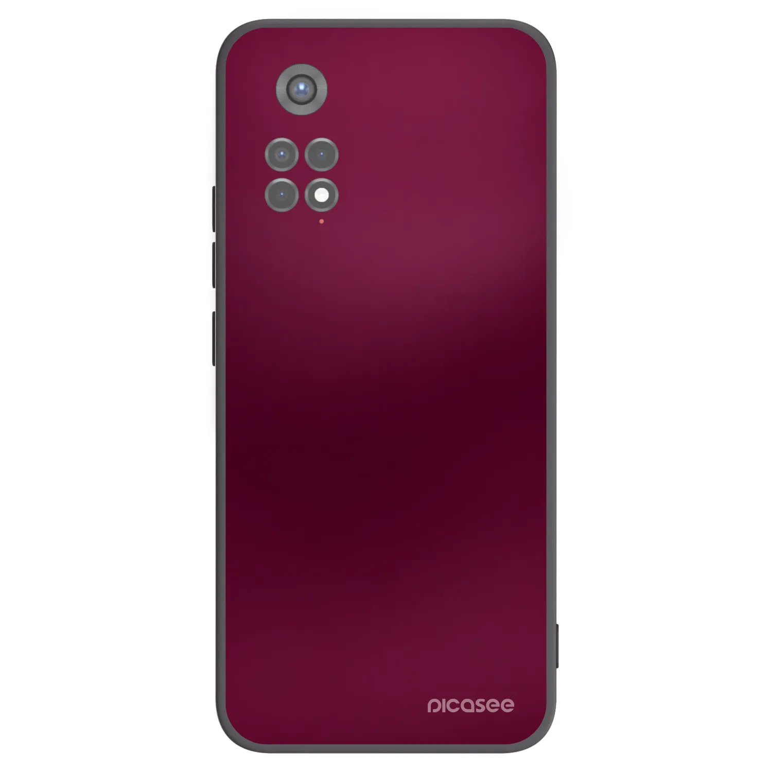 Picasee silikonski črni ovitek za Xiaomi Redmi Note 11S 5G - Velvet Bordeaux
