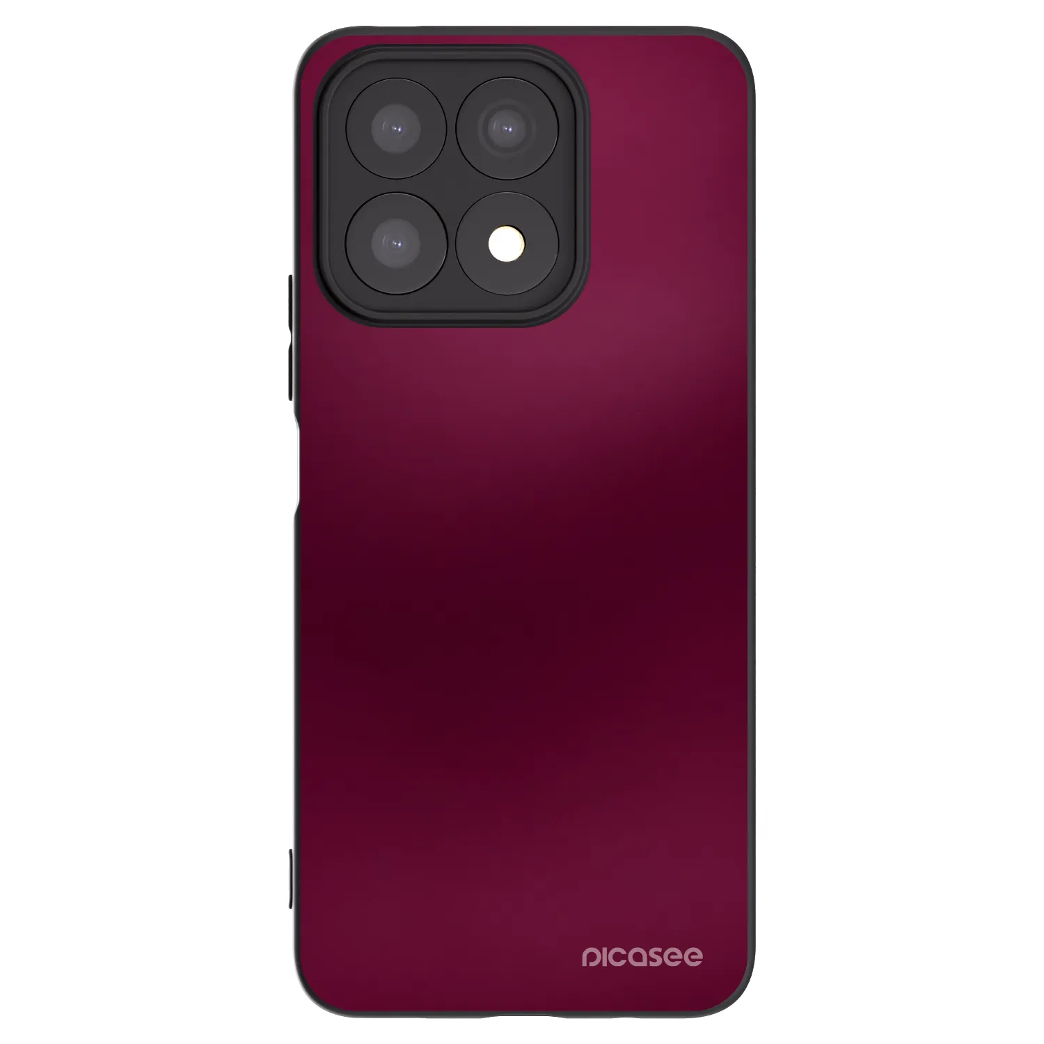 Picasee silikonski črni ovitek za Honor X8a - Velvet Bordeaux