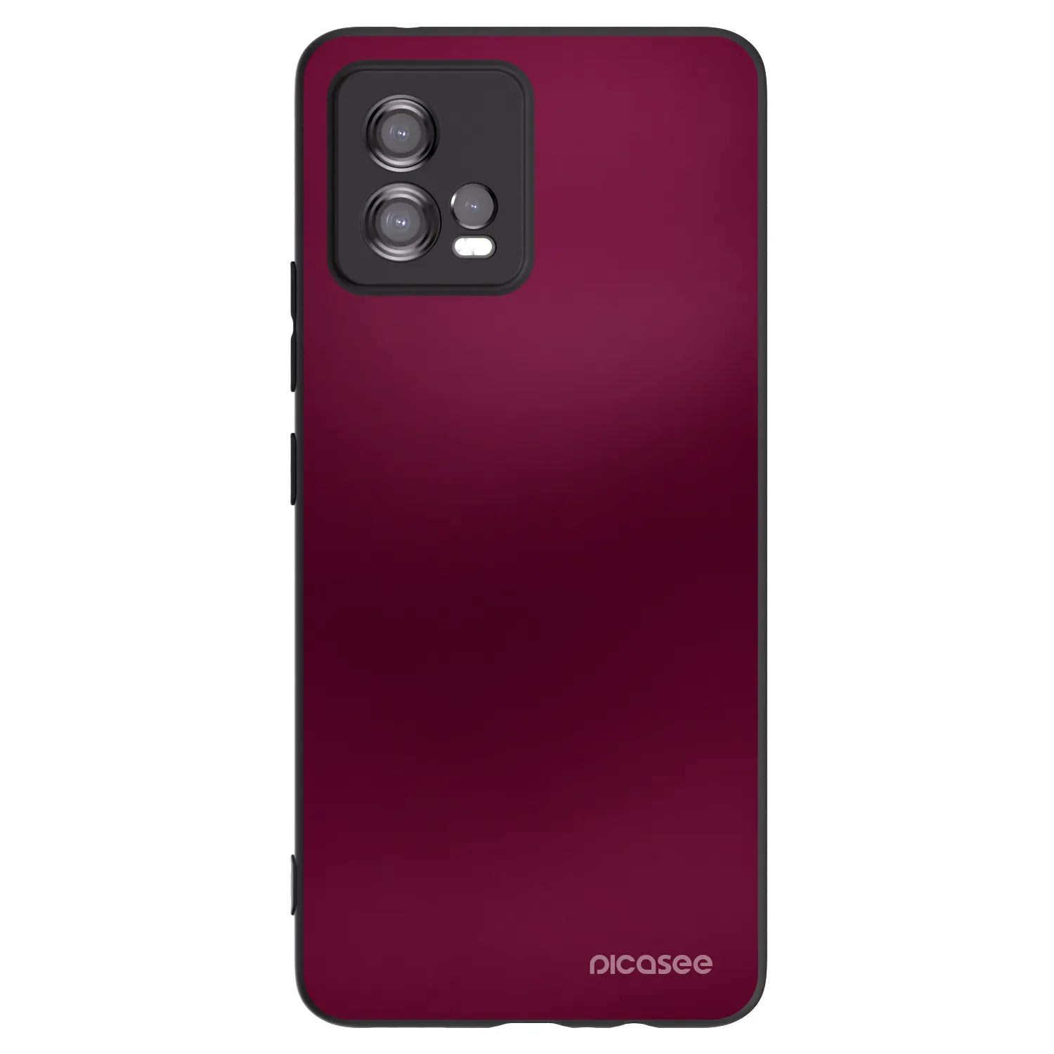 Picasee silikonski črni ovitek za Motorola Moto G72 - Velvet Bordeaux