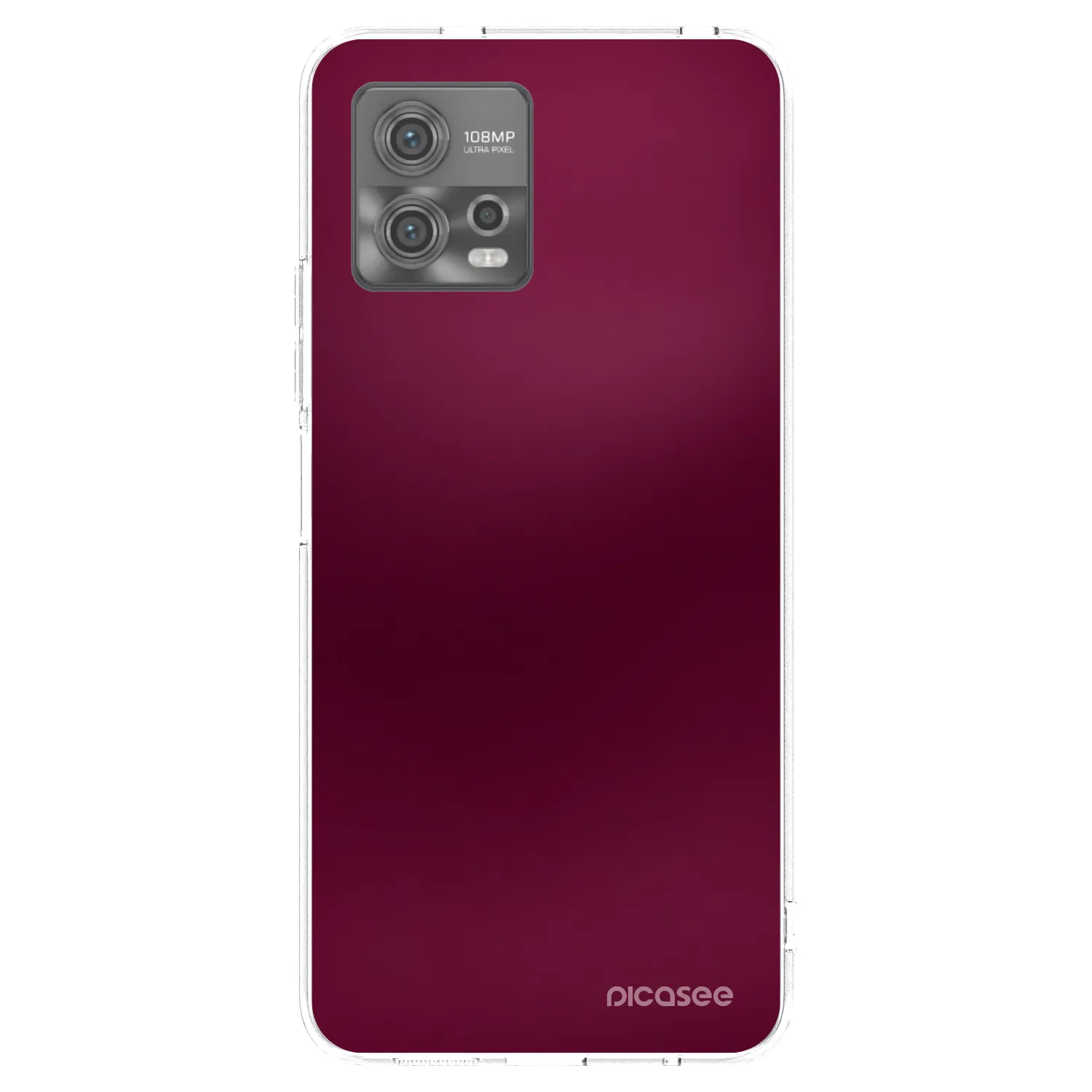 Picasee silikonski prozorni ovitek za Motorola Moto G72 - Velvet Bordeaux