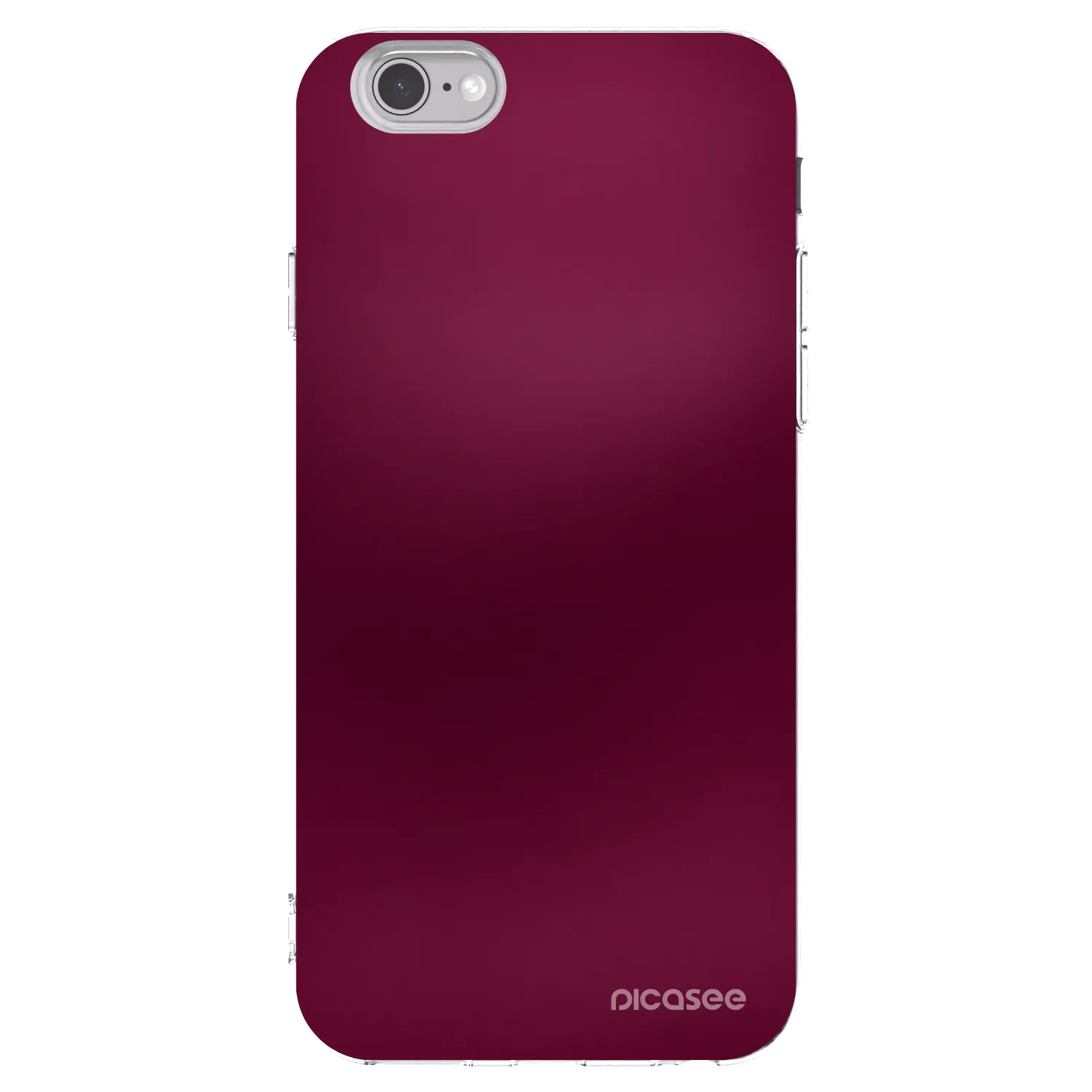 Picasee silikonski prozorni ovitek za Apple iPhone 6/6S - Velvet Bordeaux