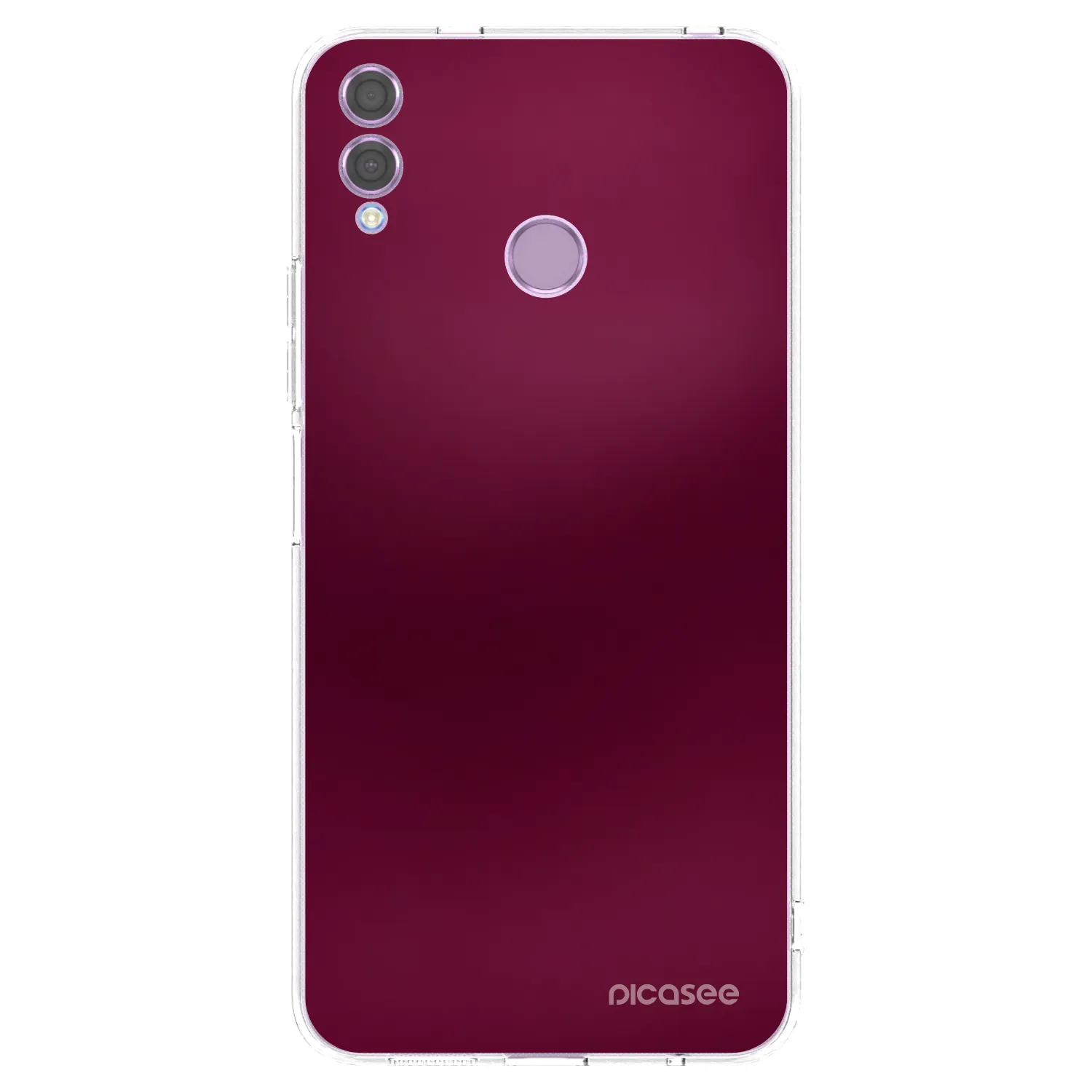 Picasee silikonski prozorni ovitek za Honor 8X - Velvet Bordeaux