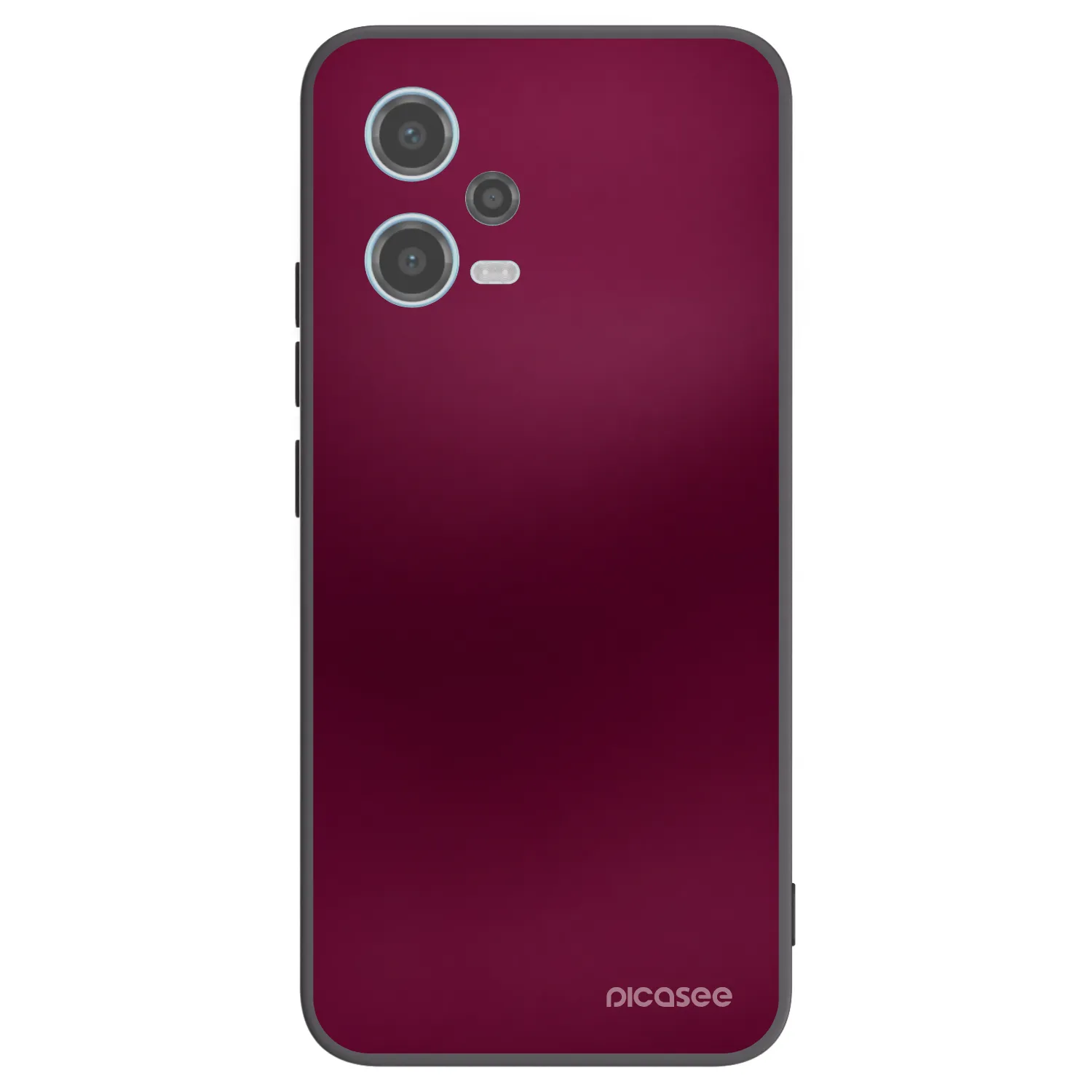 Picasee silikonski črni ovitek za Xiaomi Redmi Note 12 5G - Velvet Bordeaux