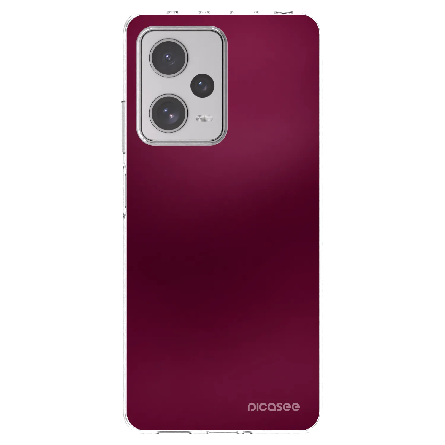Picasee silikonski prozorni ovitek za Xiaomi Redmi Note 12 Pro+ 5G - Velvet Bordeaux