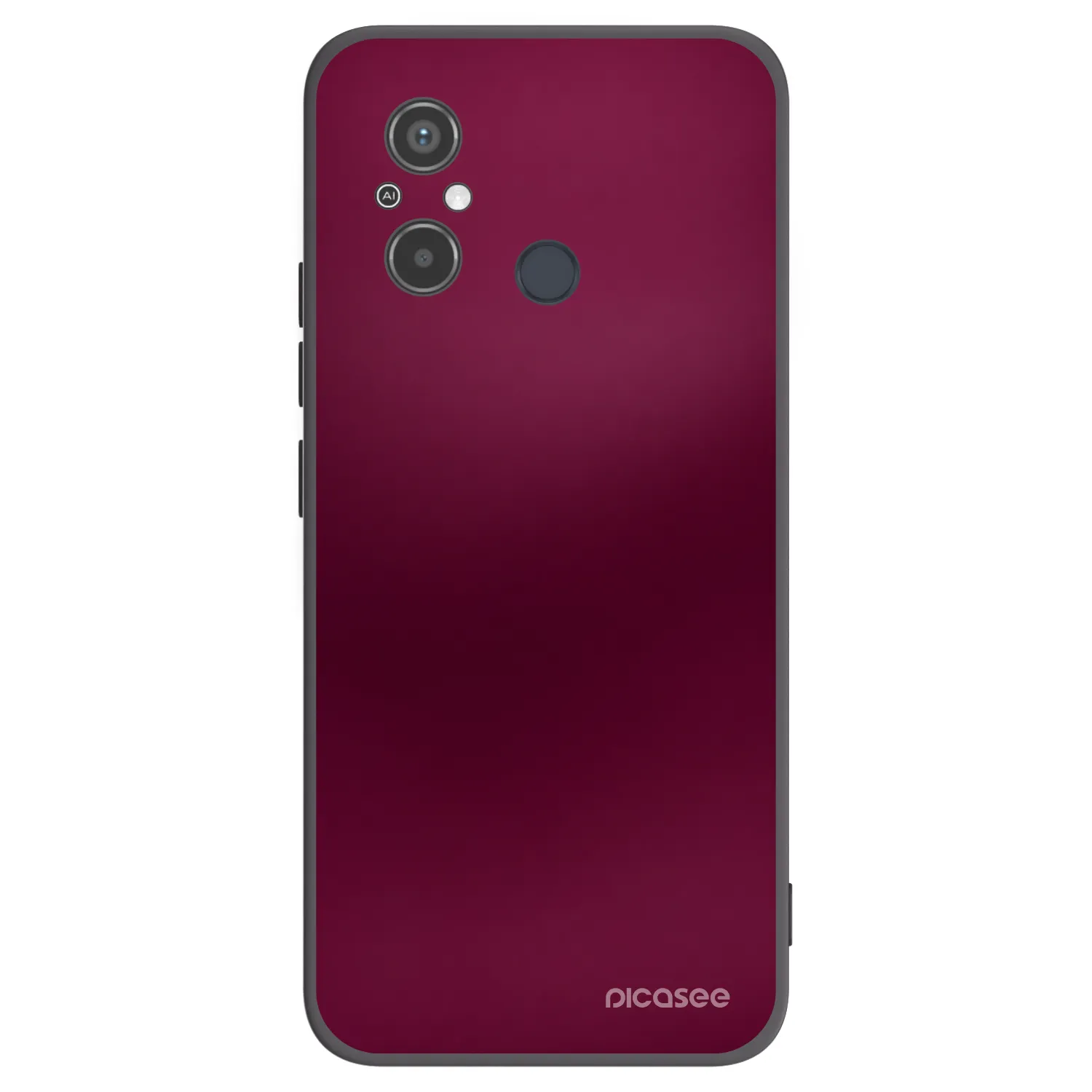 Picasee silikonski črni ovitek za Xiaomi Redmi 12C - Velvet Bordeaux