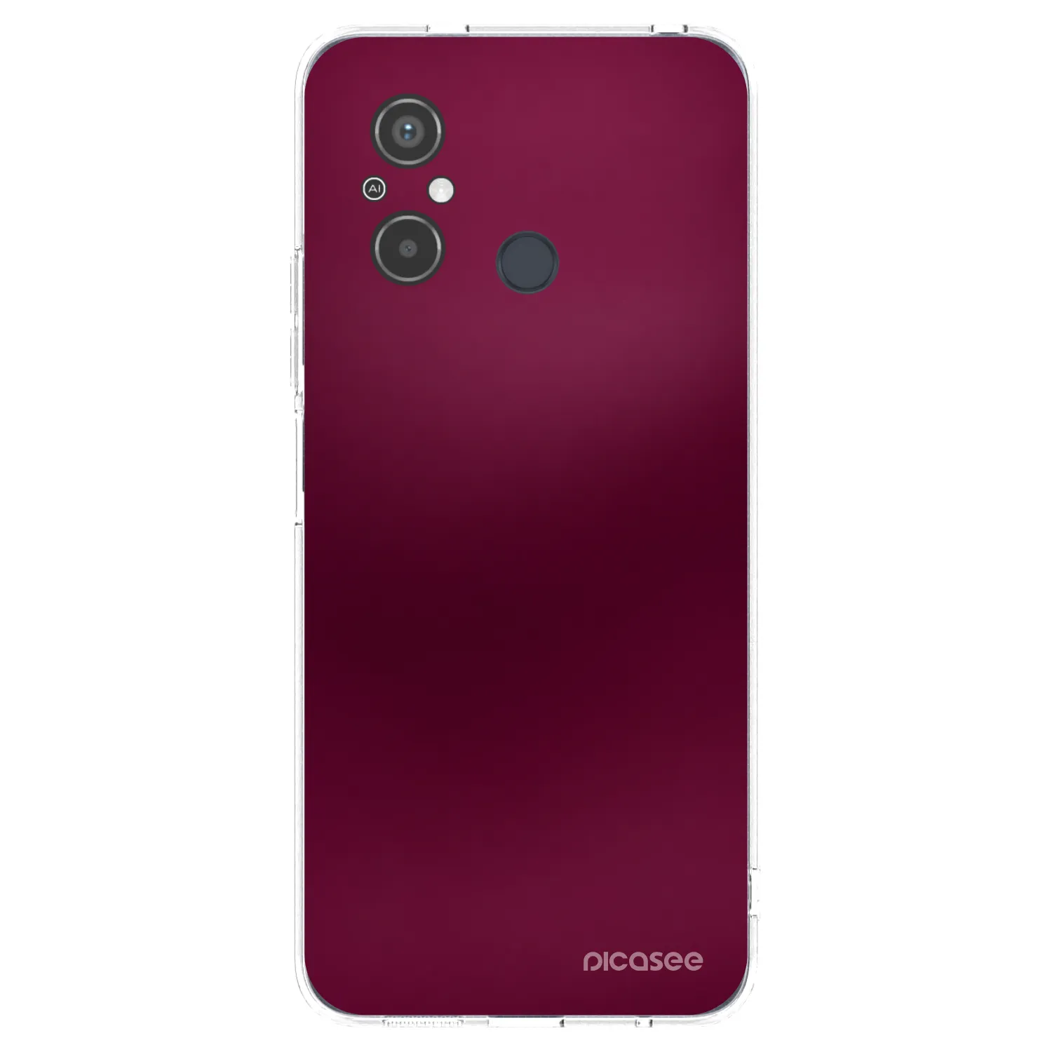 Picasee silikonski prozorni ovitek za Xiaomi Redmi 12C - Velvet Bordeaux