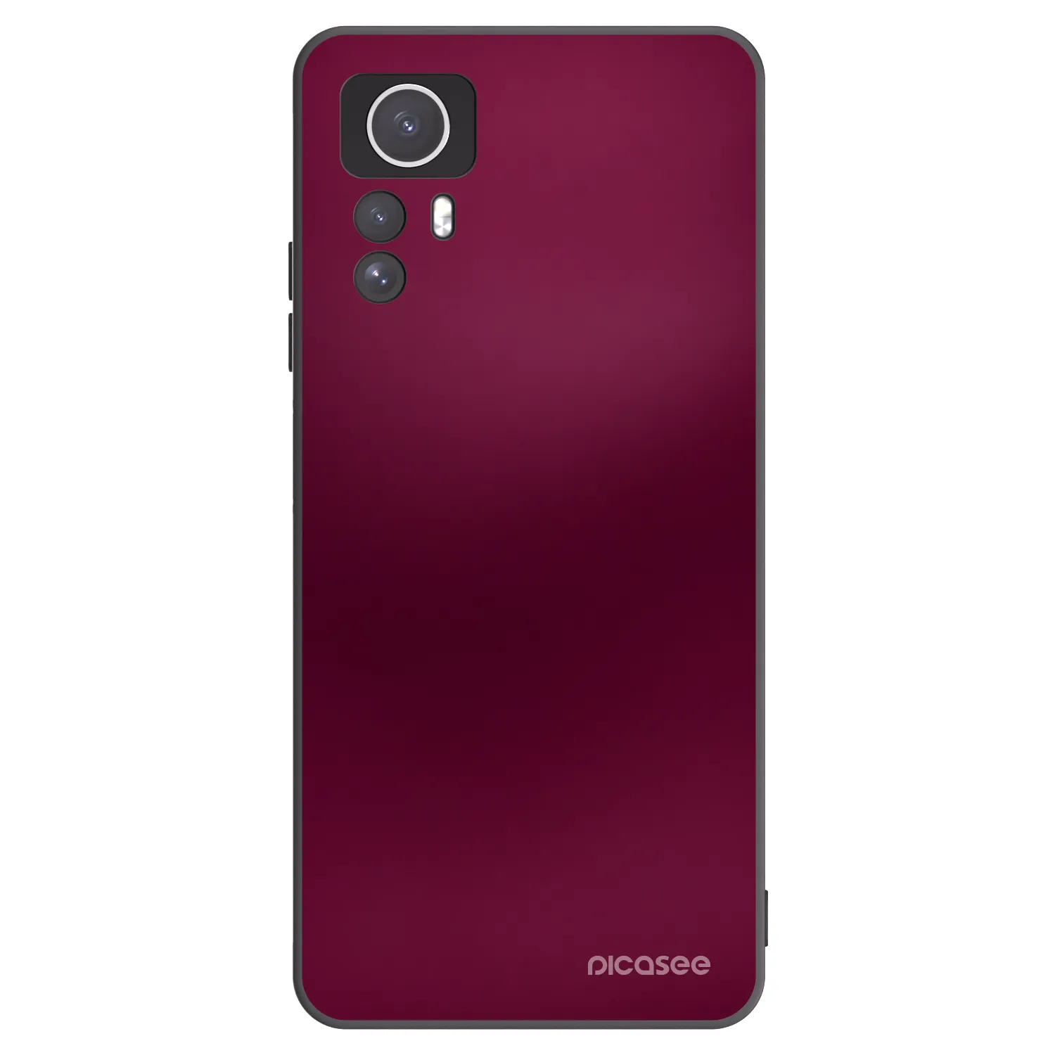 Picasee silikonski črni ovitek za Xiaomi Redmi Note 12S - Velvet Bordeaux