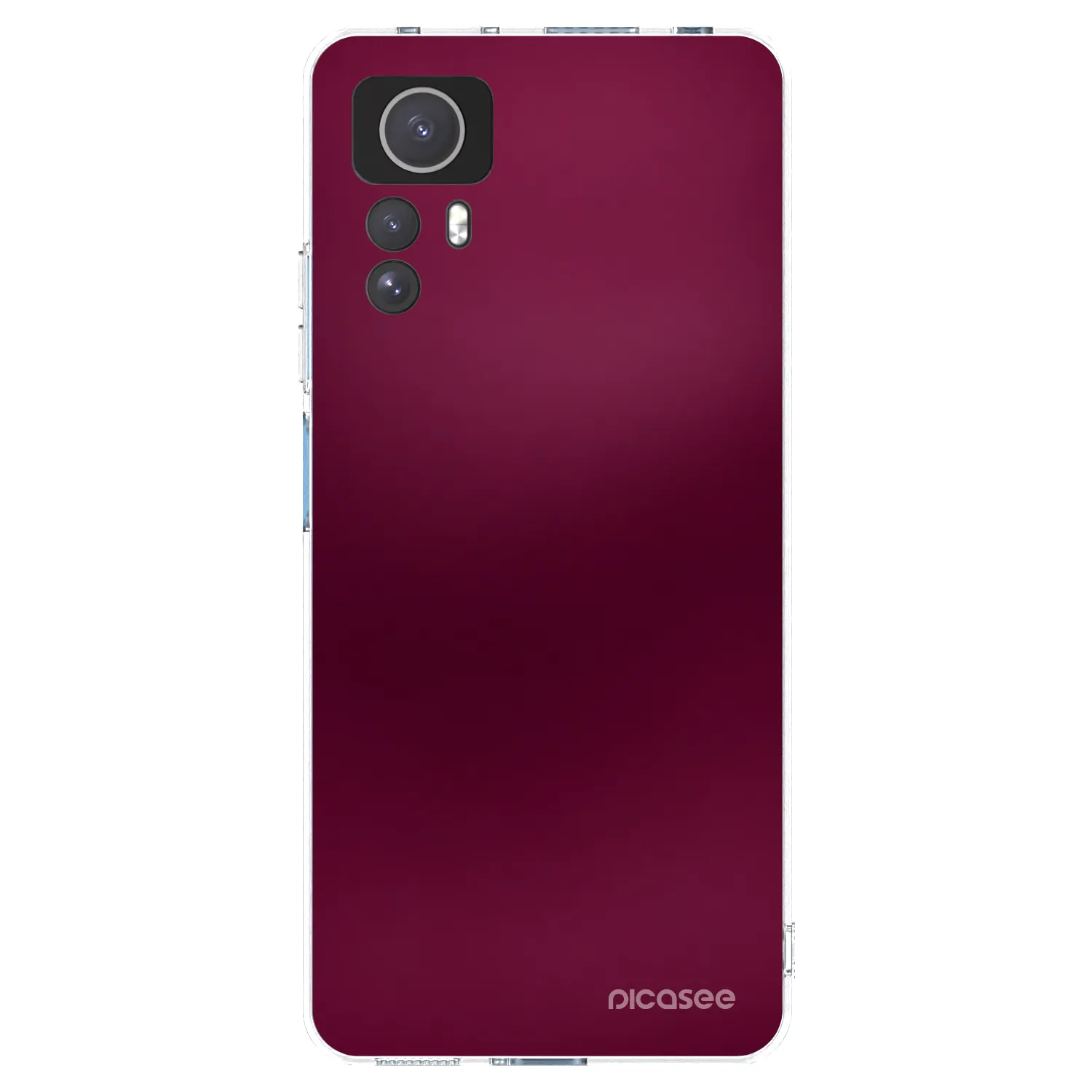 Picasee silikonski prozorni ovitek za Xiaomi Redmi Note 12S - Velvet Bordeaux