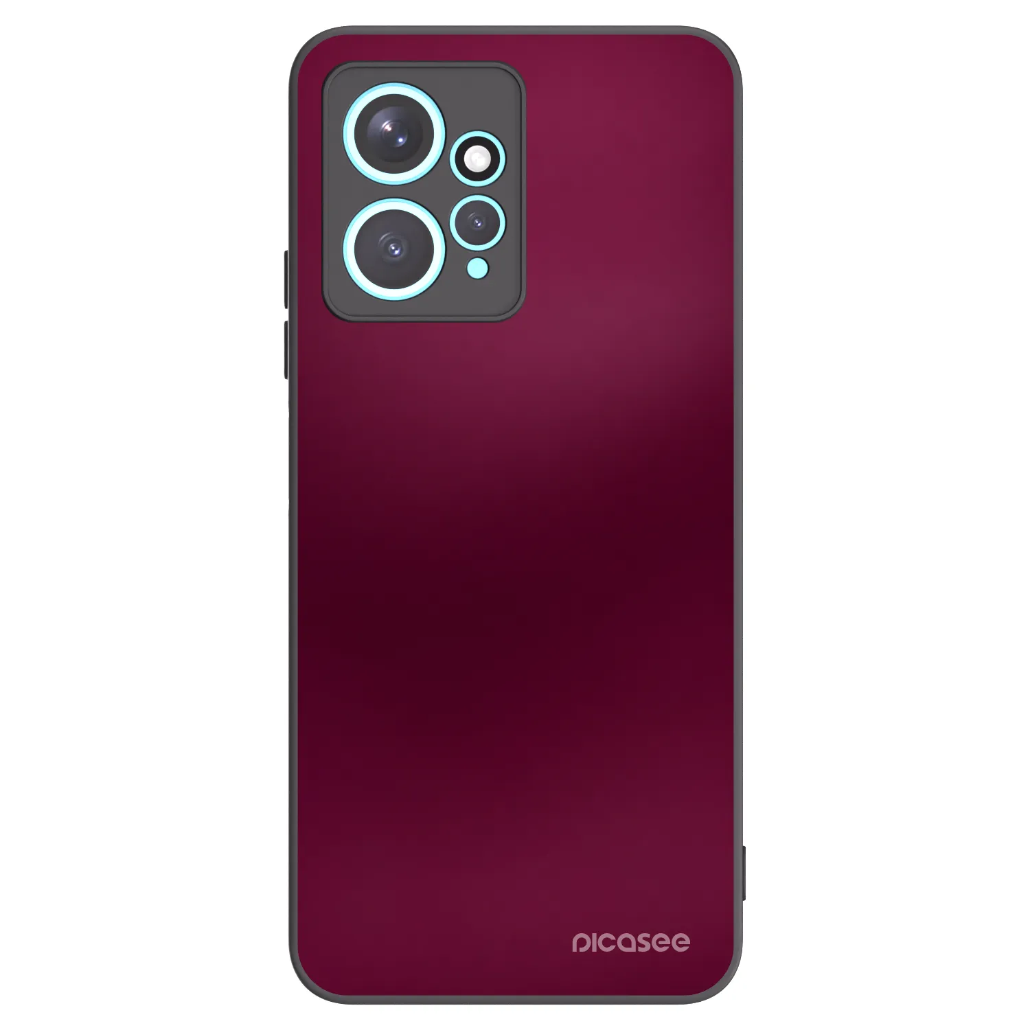 Picasee silikonski črni ovitek za Xiaomi Redmi Note 12 4G - Velvet Bordeaux
