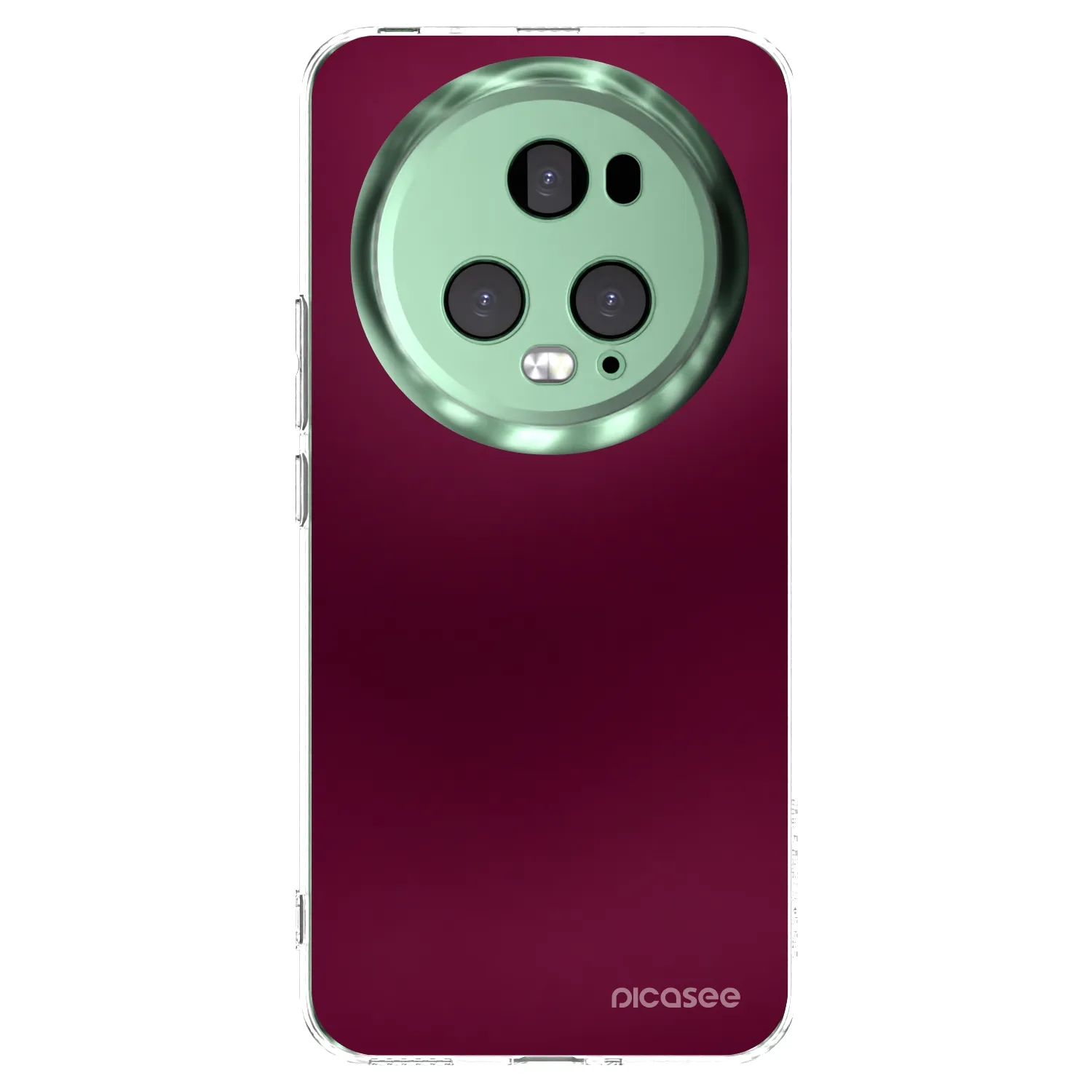 Picasee silikonski prozorni ovitek za Honor Magic5 Pro - Velvet Bordeaux