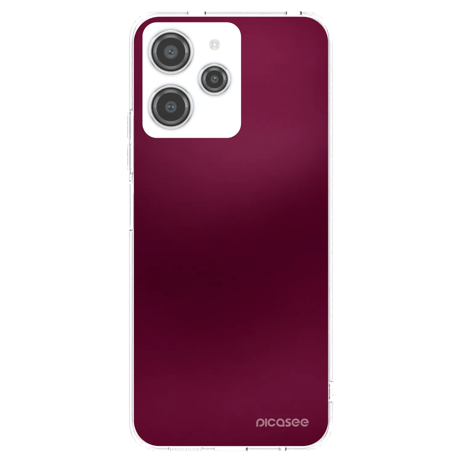 Picasee silikonski prozorni ovitek za Xiaomi Redmi 12 4G - Velvet Bordeaux