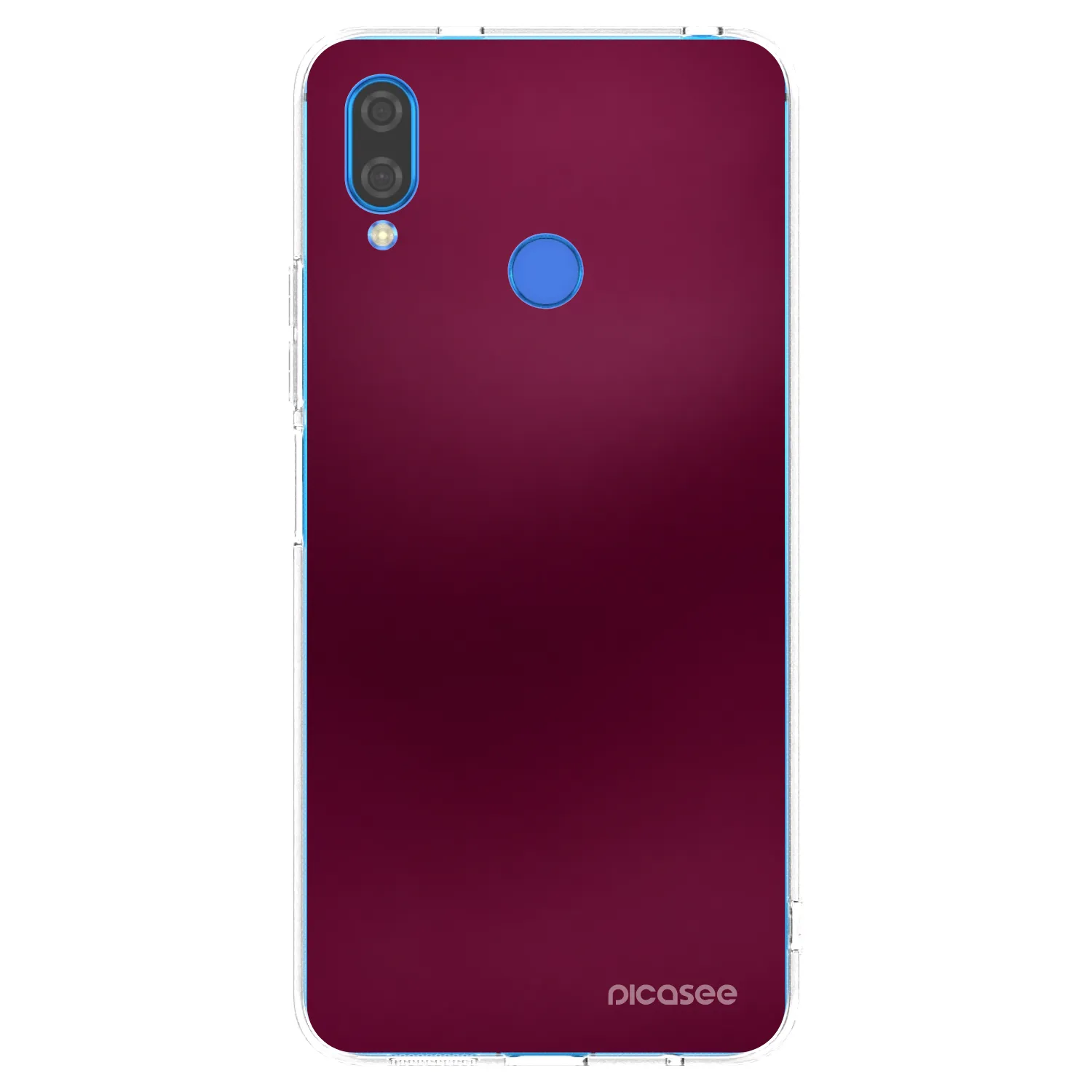 Picasee silikonski prozorni ovitek za Huawei Nova 3i - Velvet Bordeaux