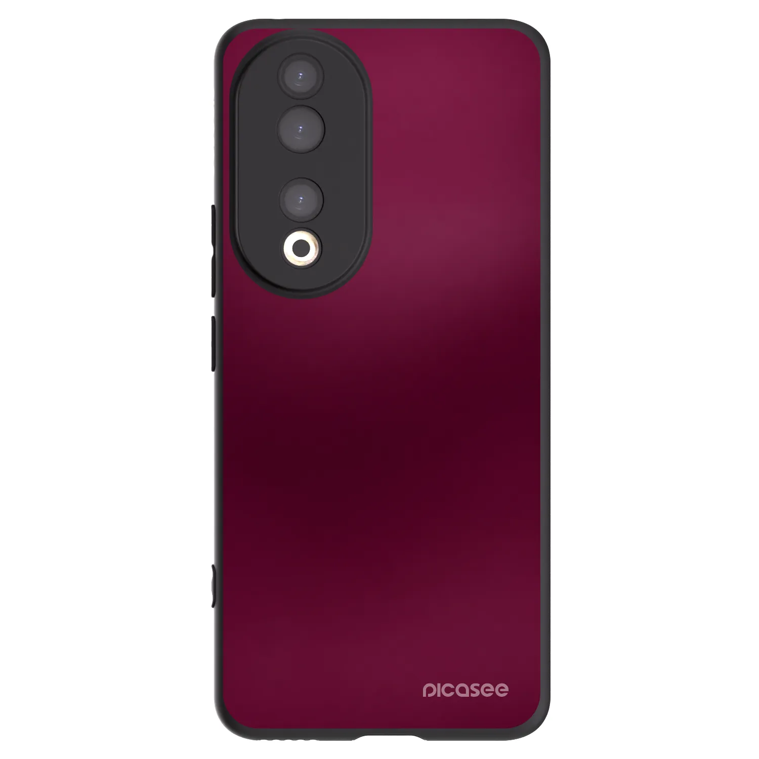Picasee silikonski črni ovitek za Honor 90 5G - Velvet Bordeaux