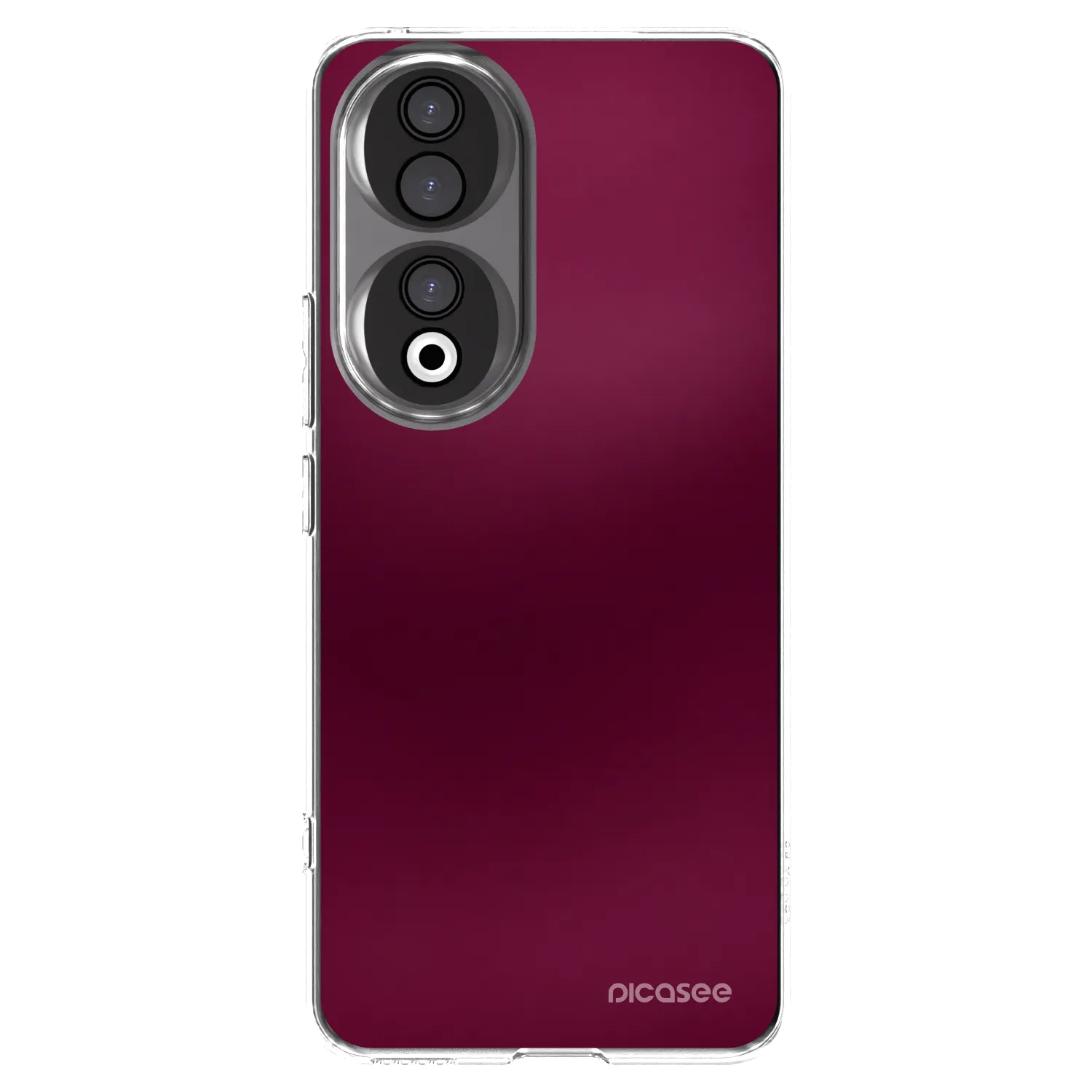 Picasee silikonski prozorni ovitek za Honor 90 5G - Velvet Bordeaux