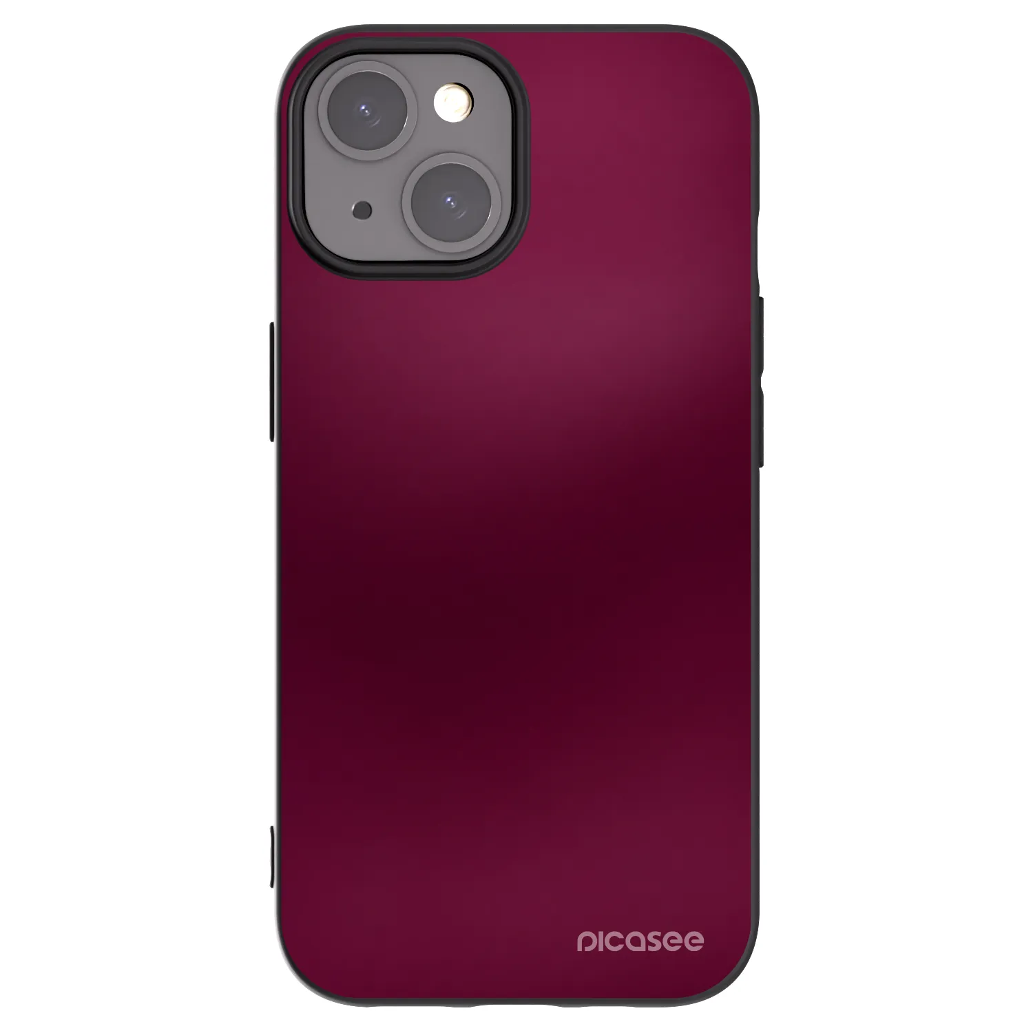 Picasee silikonski črni ovitek za Apple iPhone 15 - Velvet Bordeaux