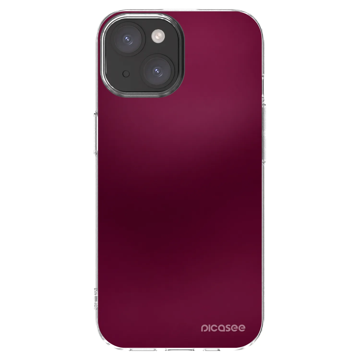 Picasee silikonski prozorni ovitek za Apple iPhone 15 - Velvet Bordeaux