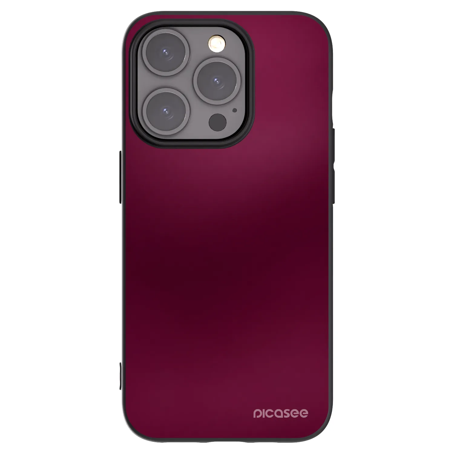 Picasee silikonski črni ovitek za Apple iPhone 15 Pro - Velvet Bordeaux