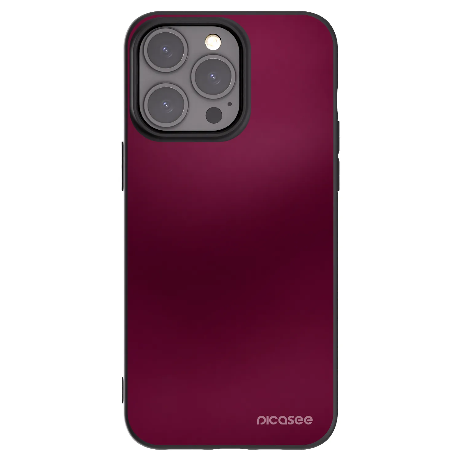 Picasee silikonski črni ovitek za Apple iPhone 15 Pro Max - Velvet Bordeaux