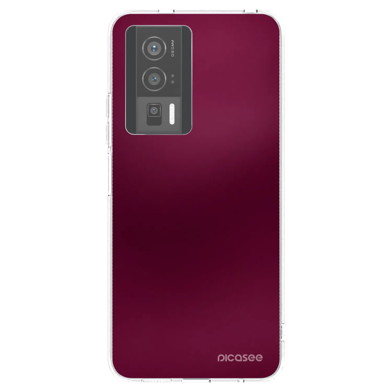Picasee silikonski prozorni ovitek za Xiaomi Poco F5 Pro 5G - Velvet Bordeaux