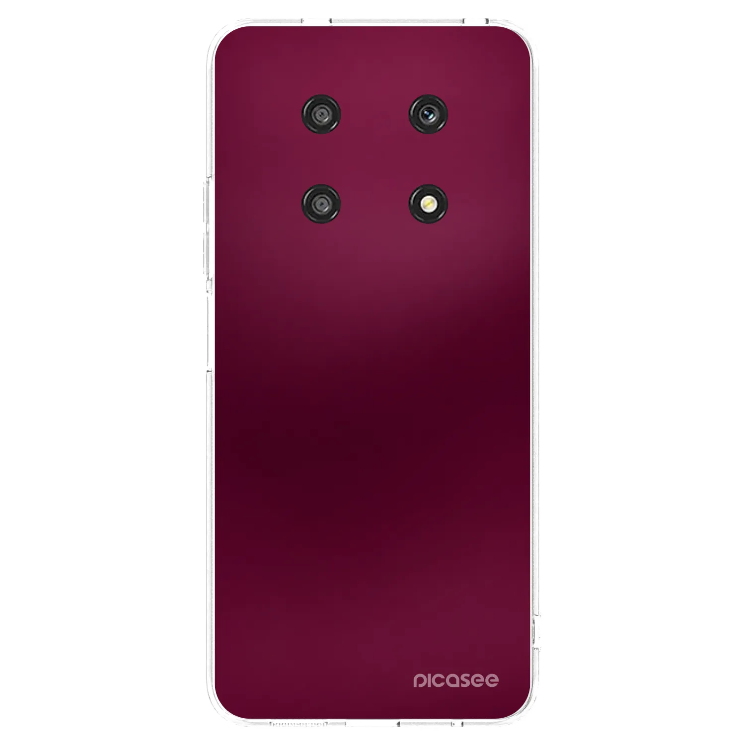 Picasee silikonski prozorni ovitek za Honor Magic4 Lite 5G - Velvet Bordeaux