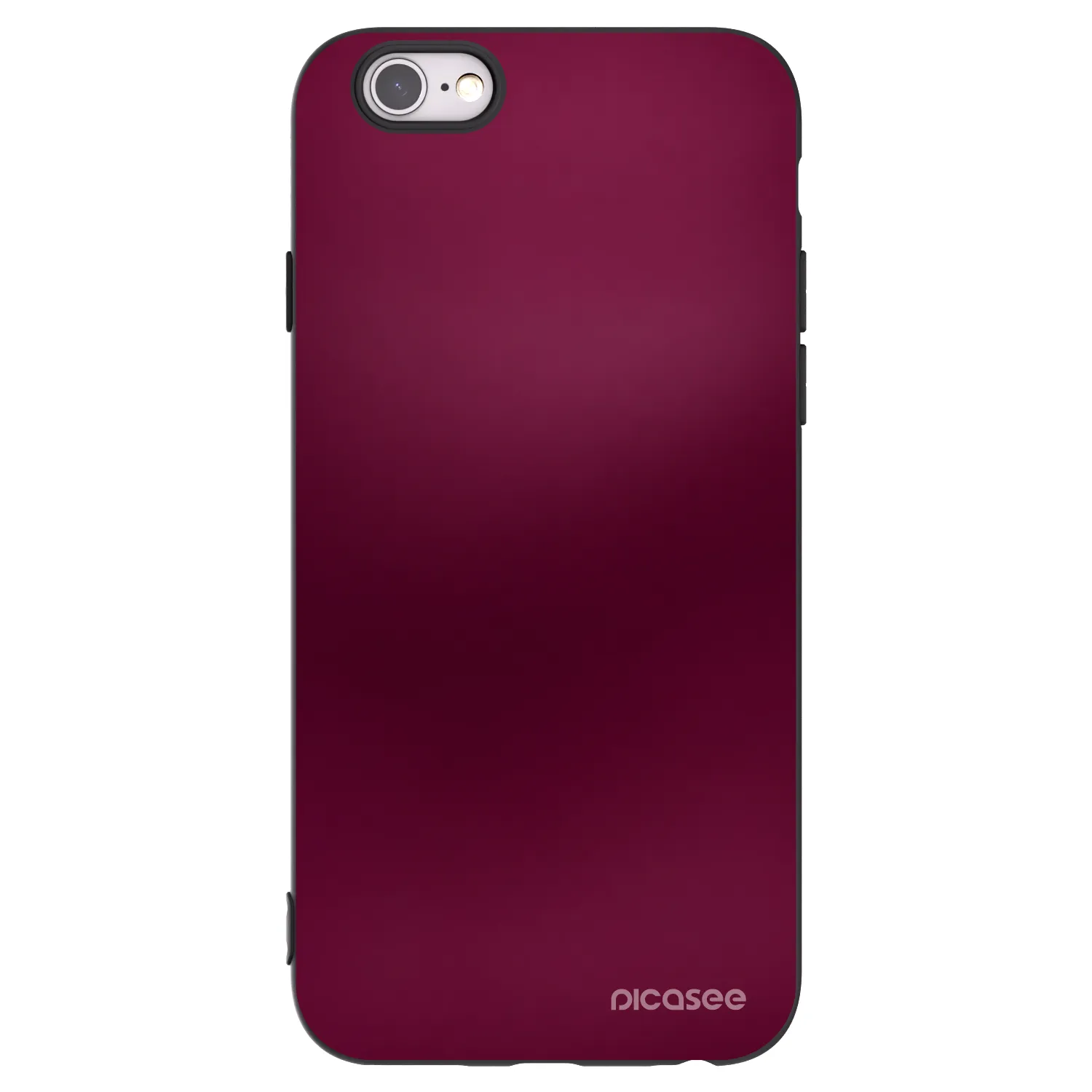 Picasee silikonski črni ovitek za Apple iPhone 6/6S - Velvet Bordeaux