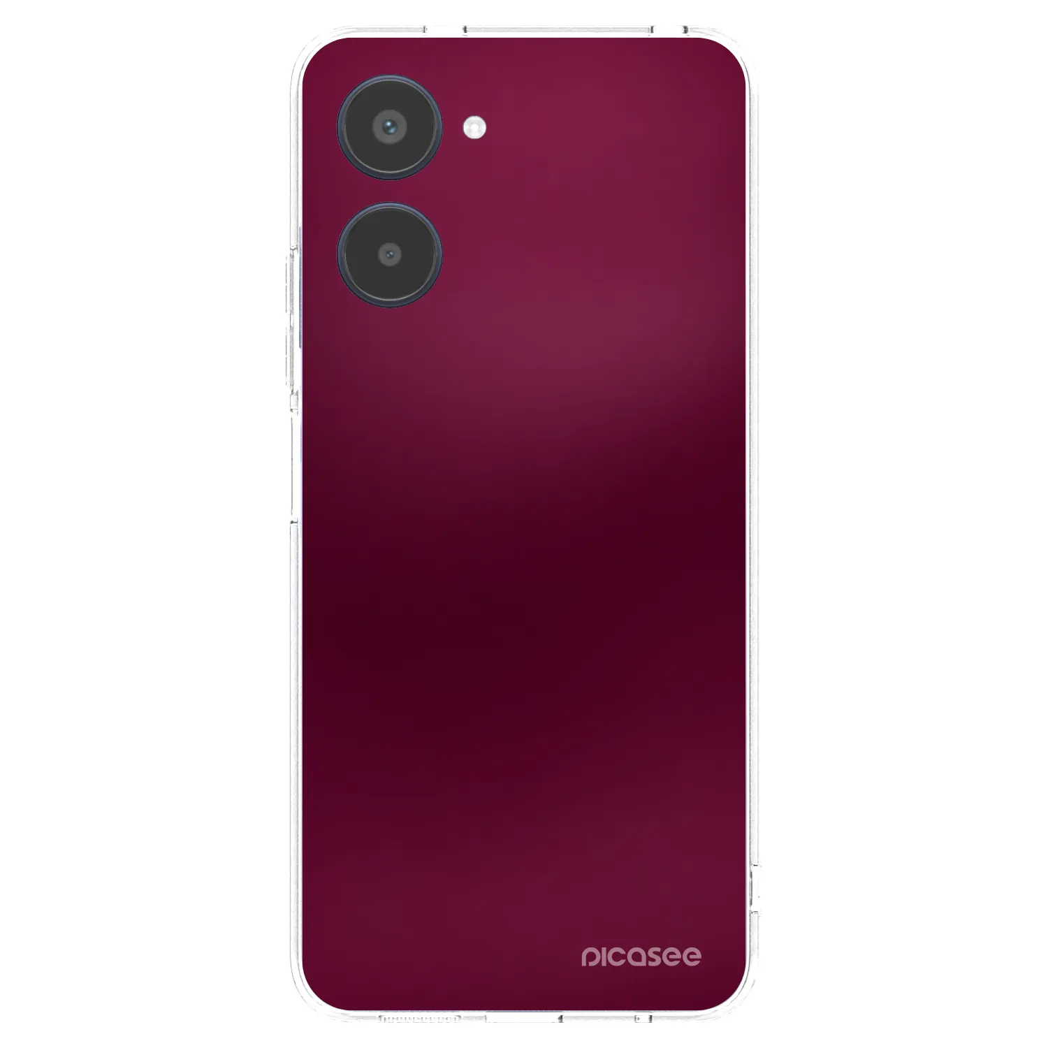 Picasee silikonski prozorni ovitek za Realme 10 4G - Velvet Bordeaux