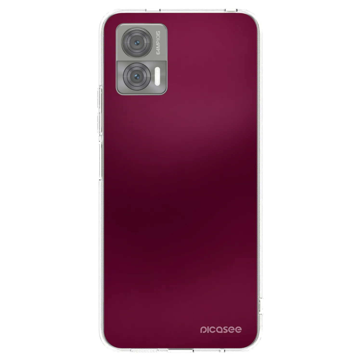 Picasee silikonski prozorni ovitek za Motorola Edge 30 Neo - Velvet Bordeaux