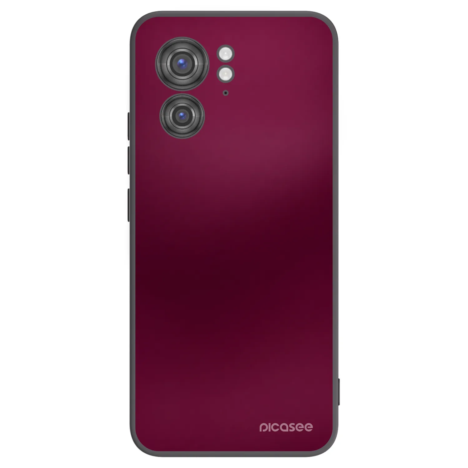 Picasee silikonski črni ovitek za Motorola Edge 40 - Velvet Bordeaux