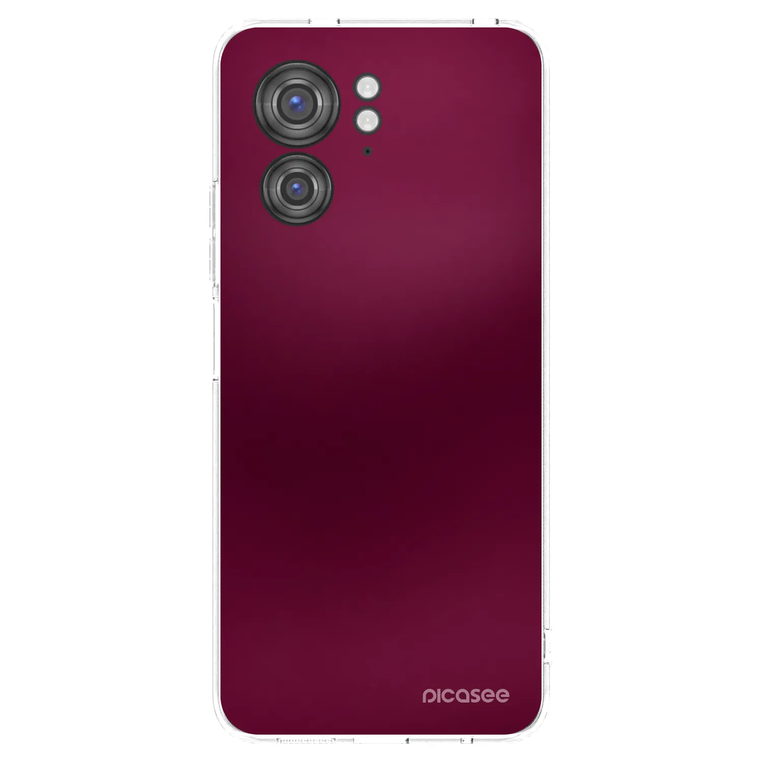 Picasee silikonski prozorni ovitek za Motorola Edge 40 - Velvet Bordeaux