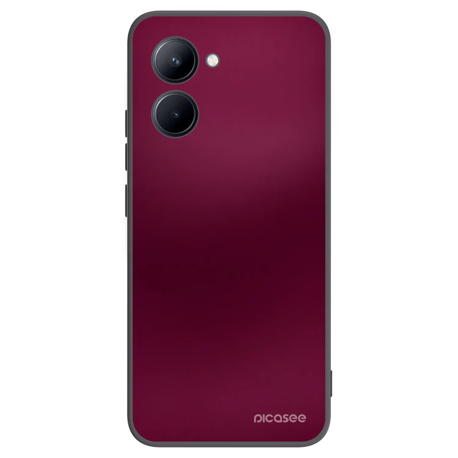 Picasee silikonski črni ovitek za Realme C33 (2023) - Velvet Bordeaux